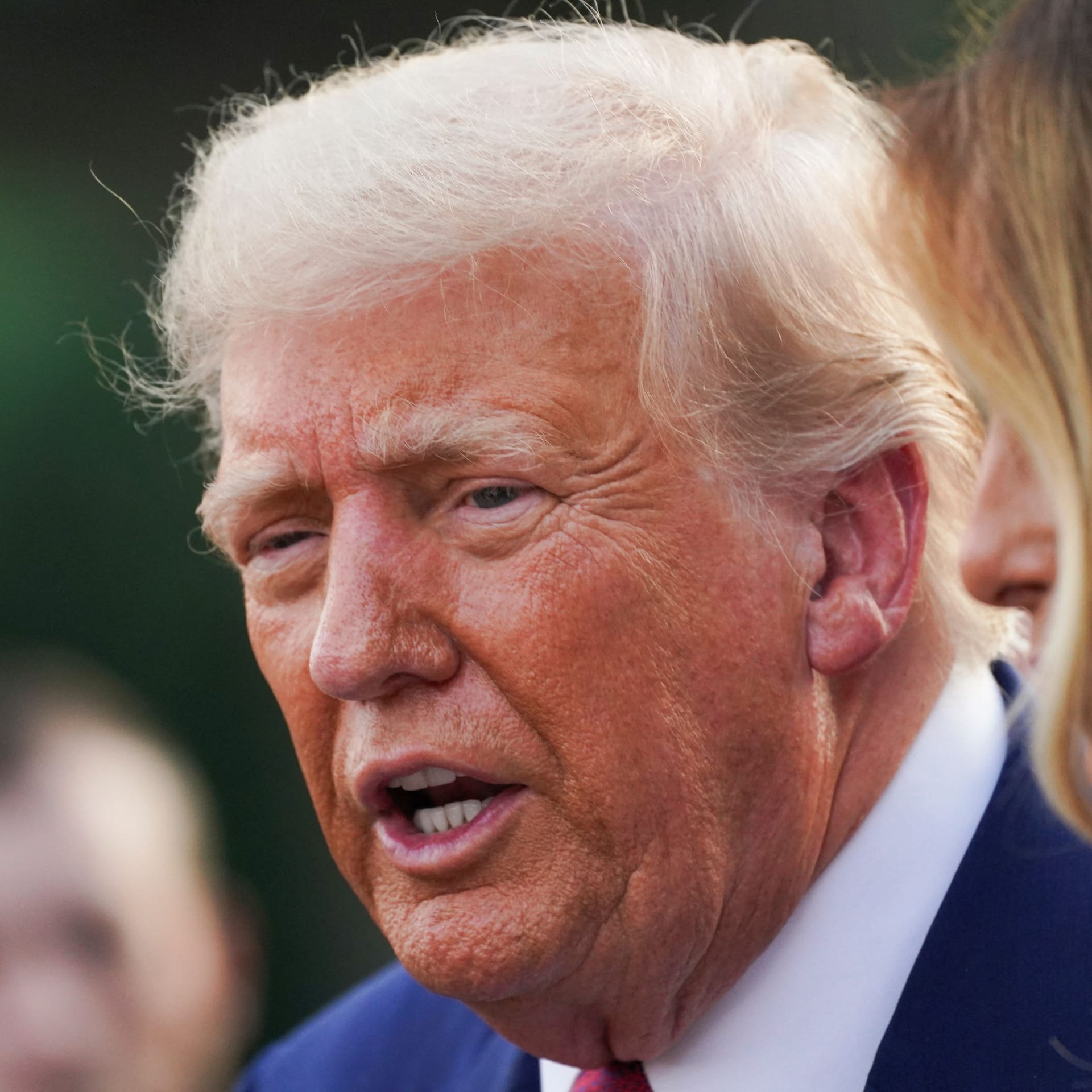 US-Präsident Donald Trump im Garten des Weißen Hauses.