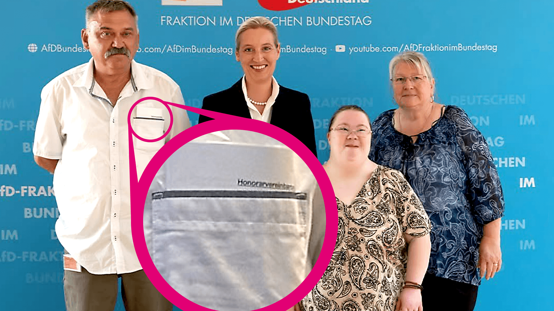 Nicht mit leeren Taschen: Rentner Stefan Niehoff bekam ein (übliches) Honorar, durch das Foto wurde es bekannt.