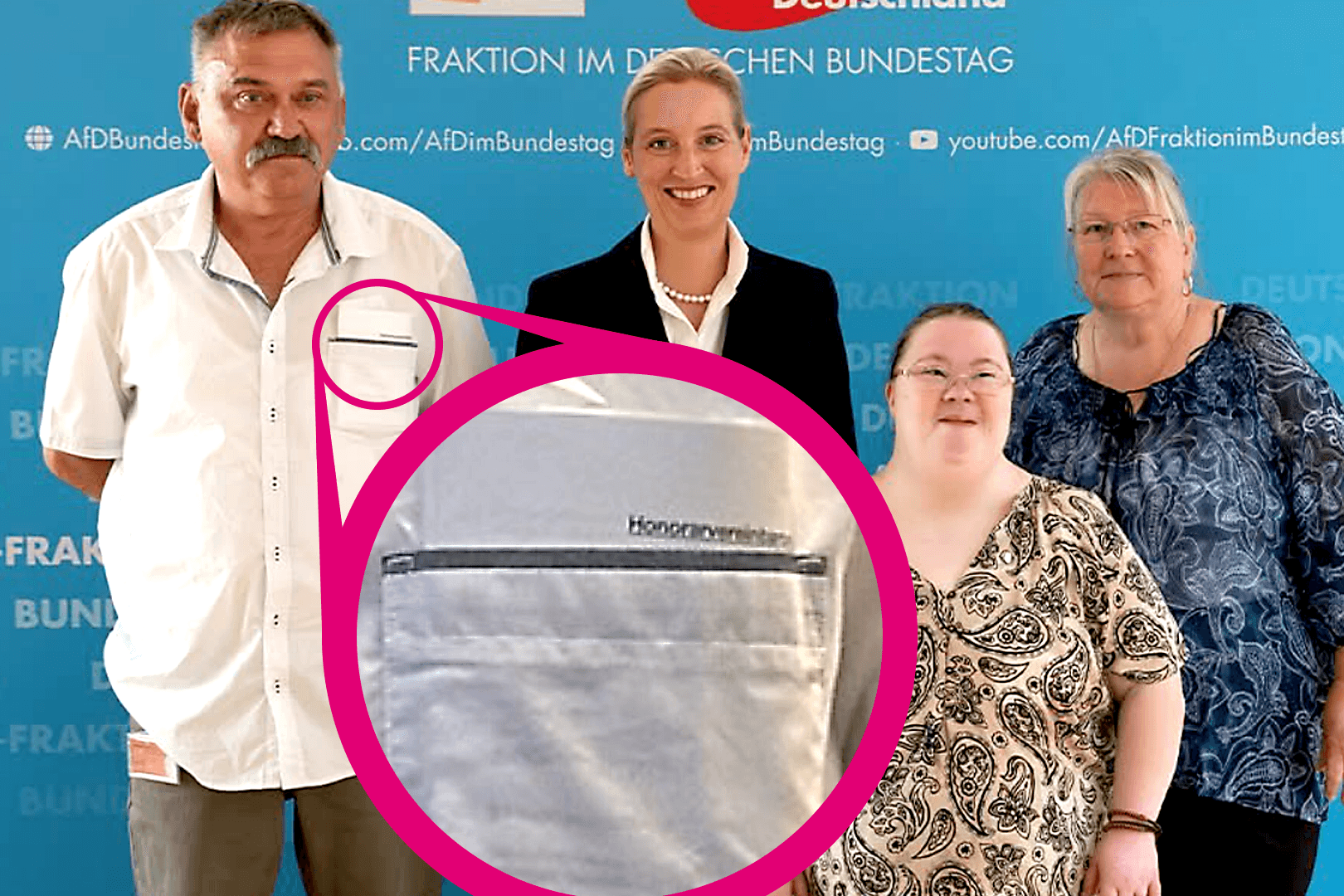 Nicht mit leeren Taschen: Rentner Stefan Niehoff bekam ein (übliches) Honorar, durch das Foto wurde es bekannt.