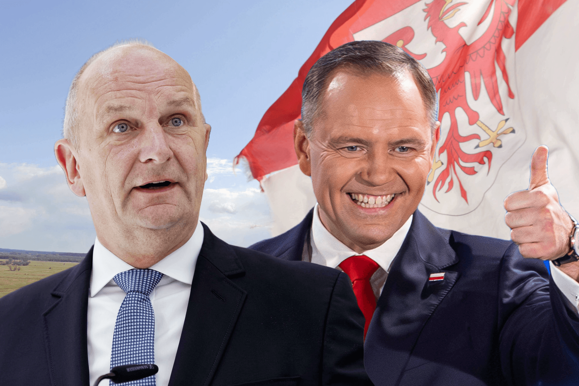 Brandenburgs Ministerpräsident Dietmar Woidke (links) und der neuen polnischen Präsidenten Karol Nawrocki (rechts): Viele grenzüberschreitende Themen seien nur gemeinsam zu lösen, betont Woidke.