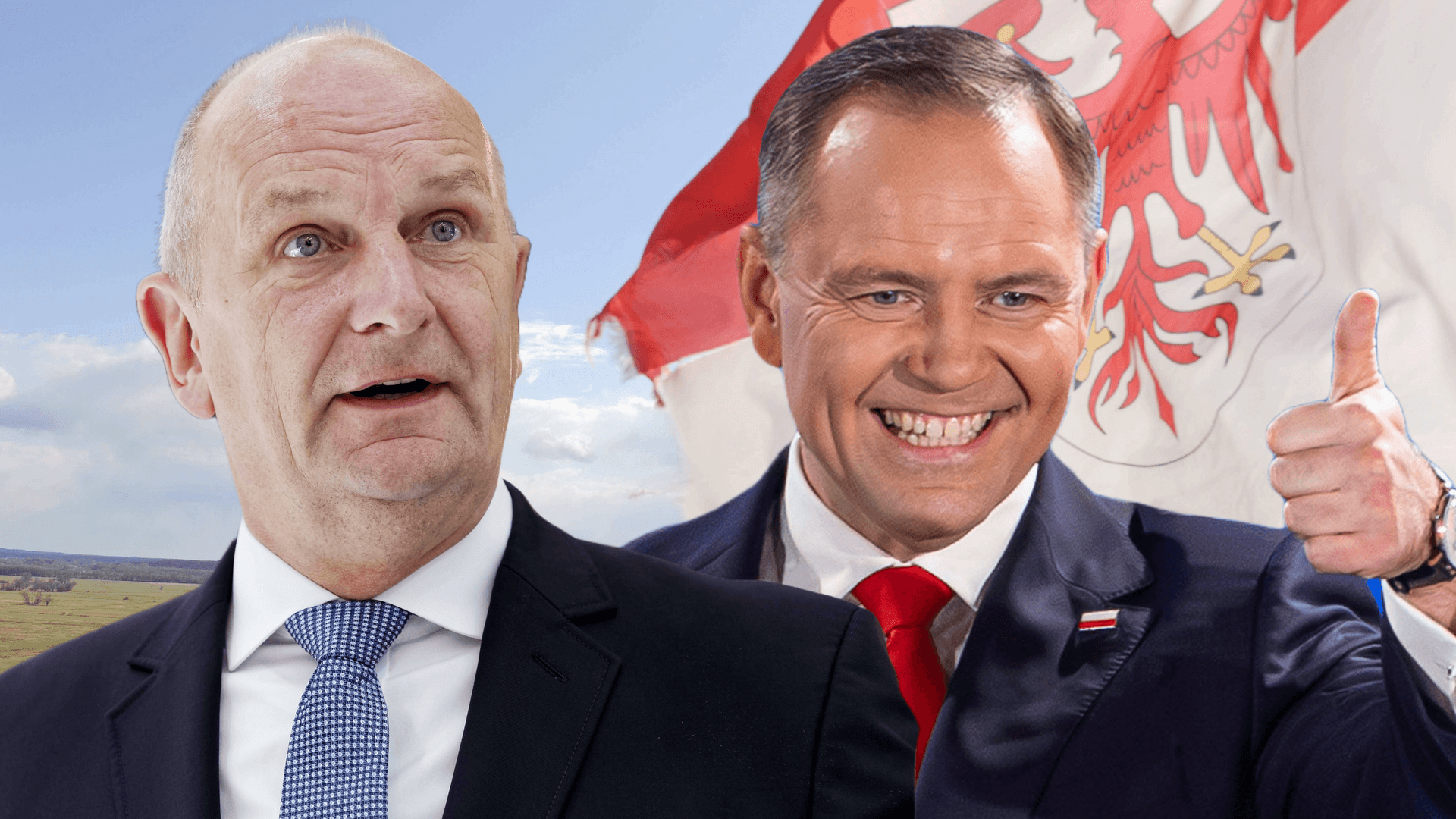 Brandenburgs Ministerpräsident Dietmar Woidke (links) und der neuen polnischen Präsidenten Karol Nawrocki (rechts): Viele grenzüberschreitende Themen seien nur gemeinsam zu lösen, betont Woidke.