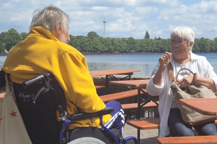 Für Dirk ging ein letzter Wunsch in Erfüllung. Mit dabei war seine Frau Anja.