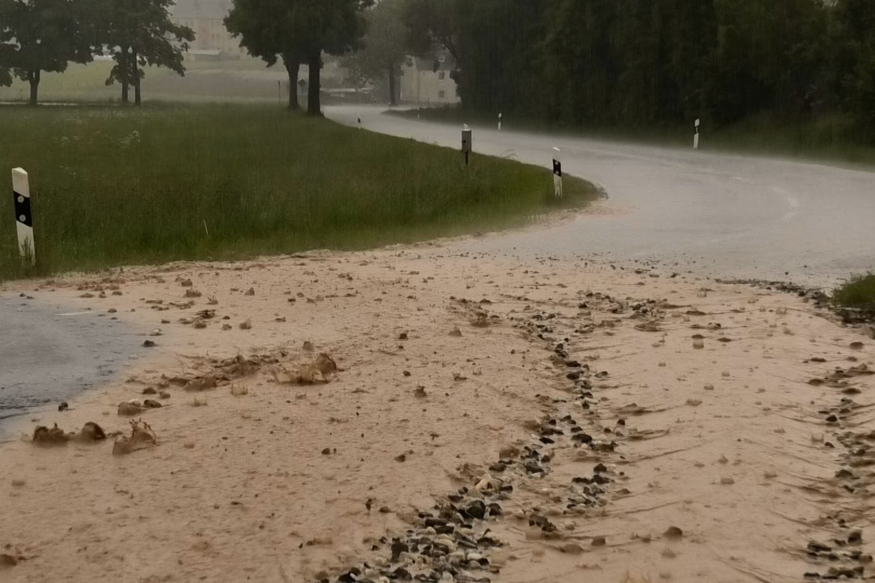Unwetter in Sachsen