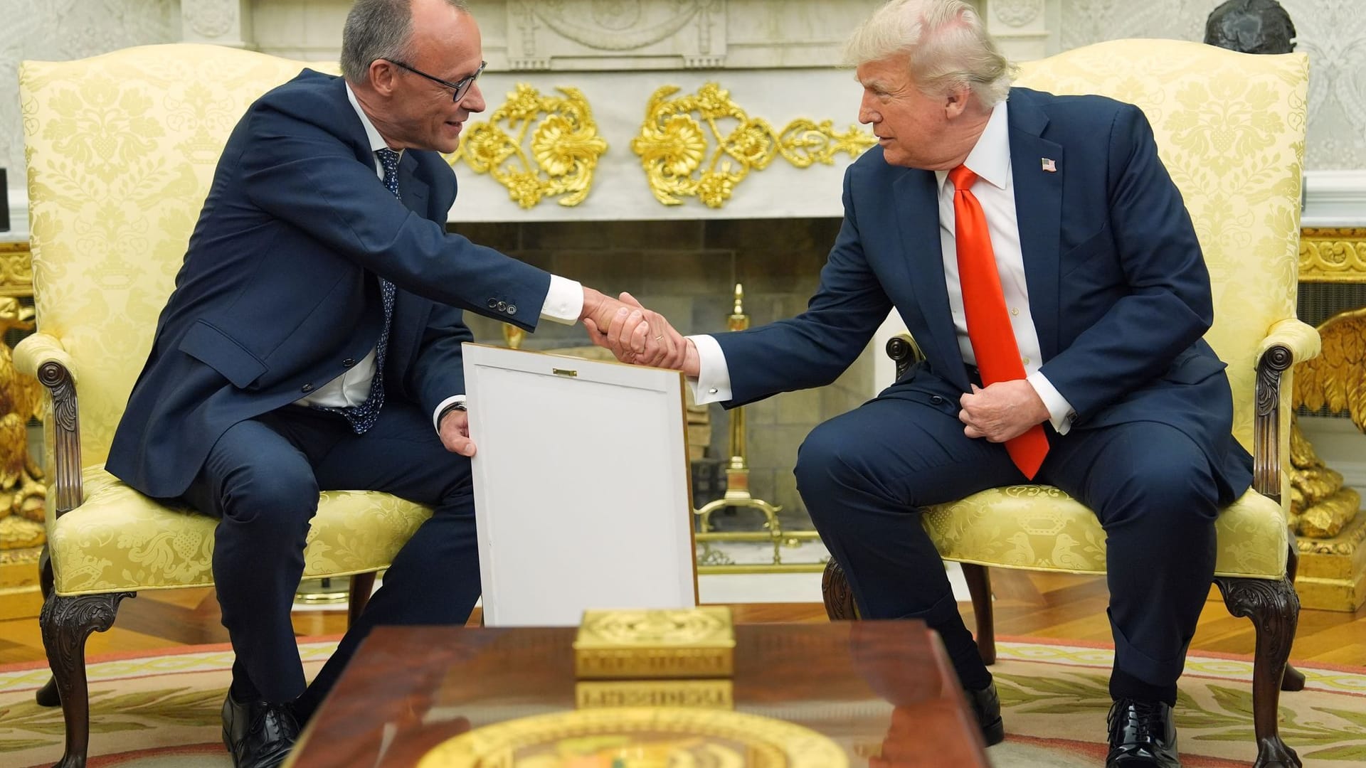 US-Präsident Trump empfängt Bundeskanzler Merz