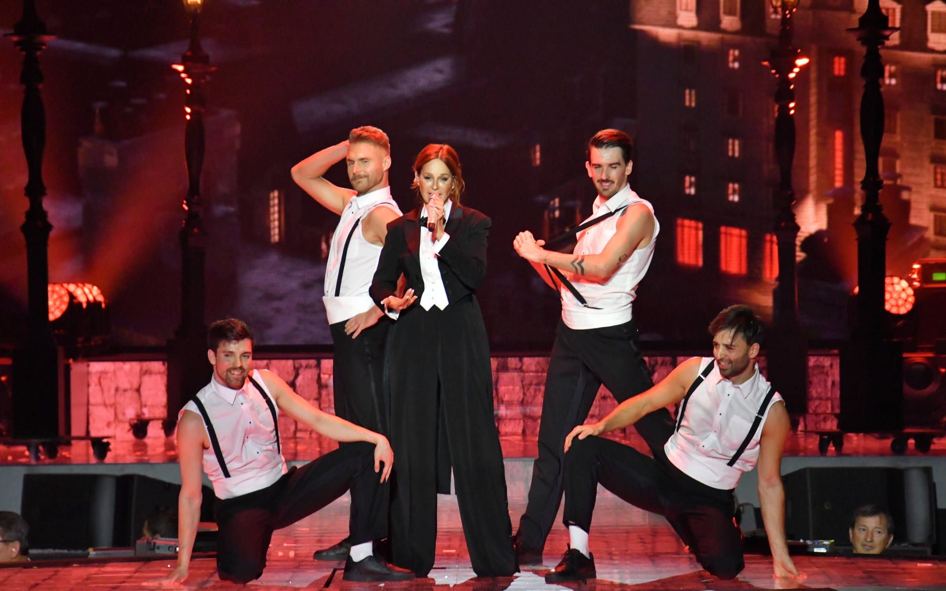 Andrea Berg als eine Art Magierin: Auch in Kitzbühel trug sie dieses Outfit.