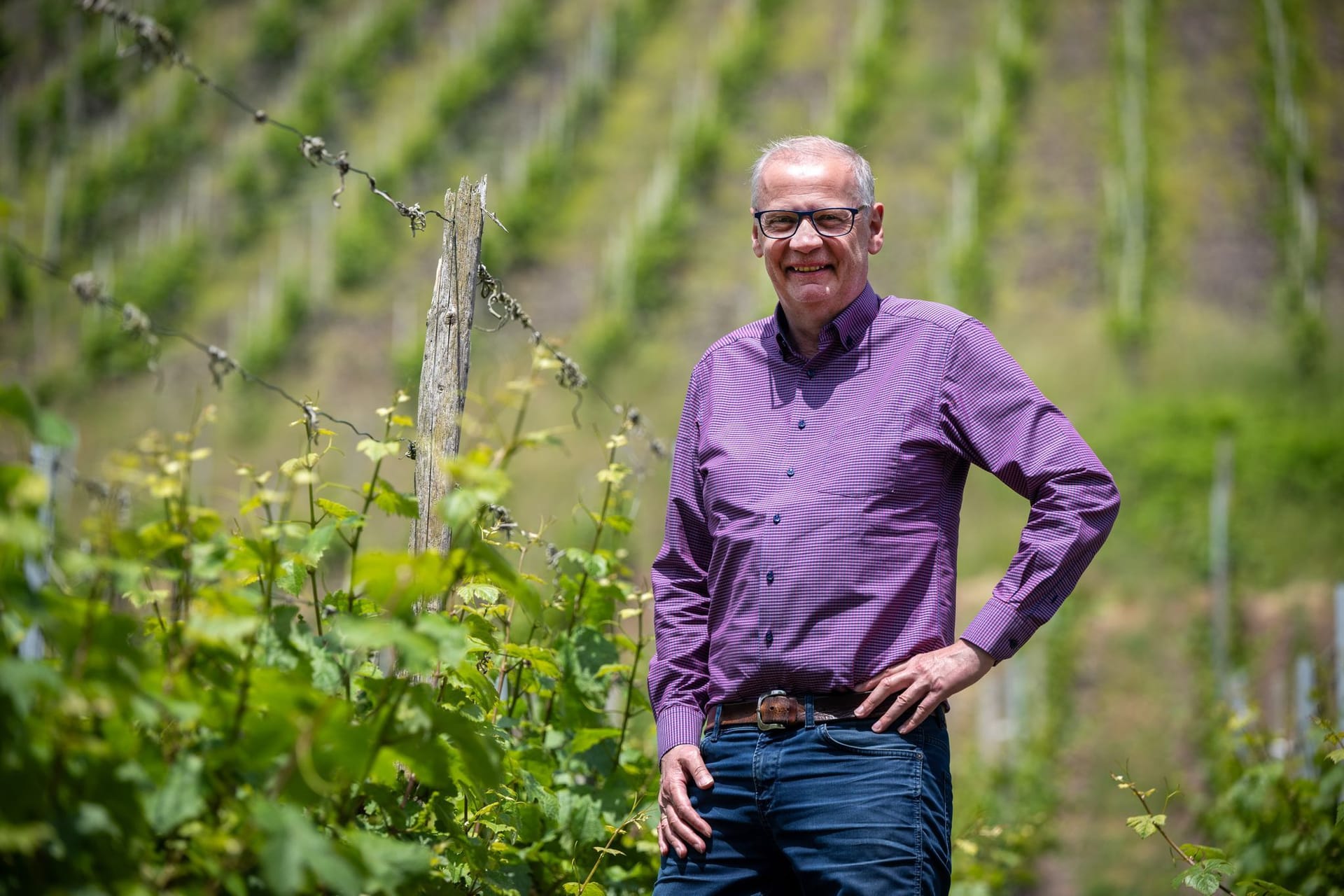 Günther Jauch genießt die Zeit auf seinem Weingut.