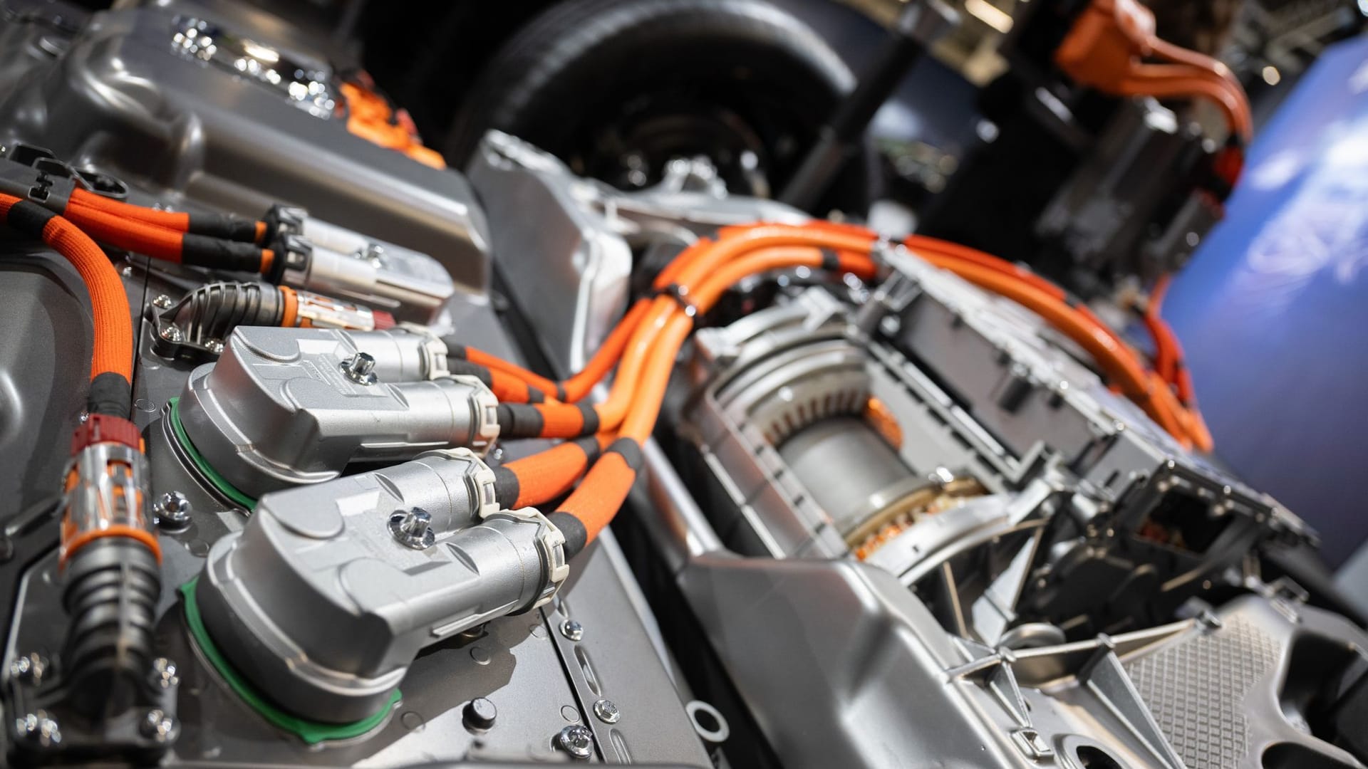 Fahrgestell mit Batterie für ein E-Auto