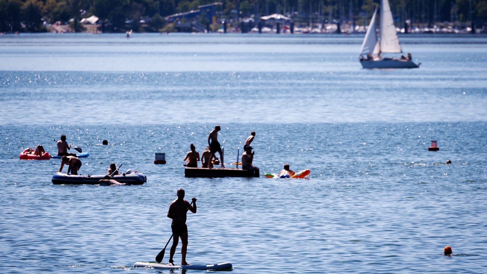 Heißes Sommerwetter am Brombachsee Heißes Sommerwetter am Brombachsee