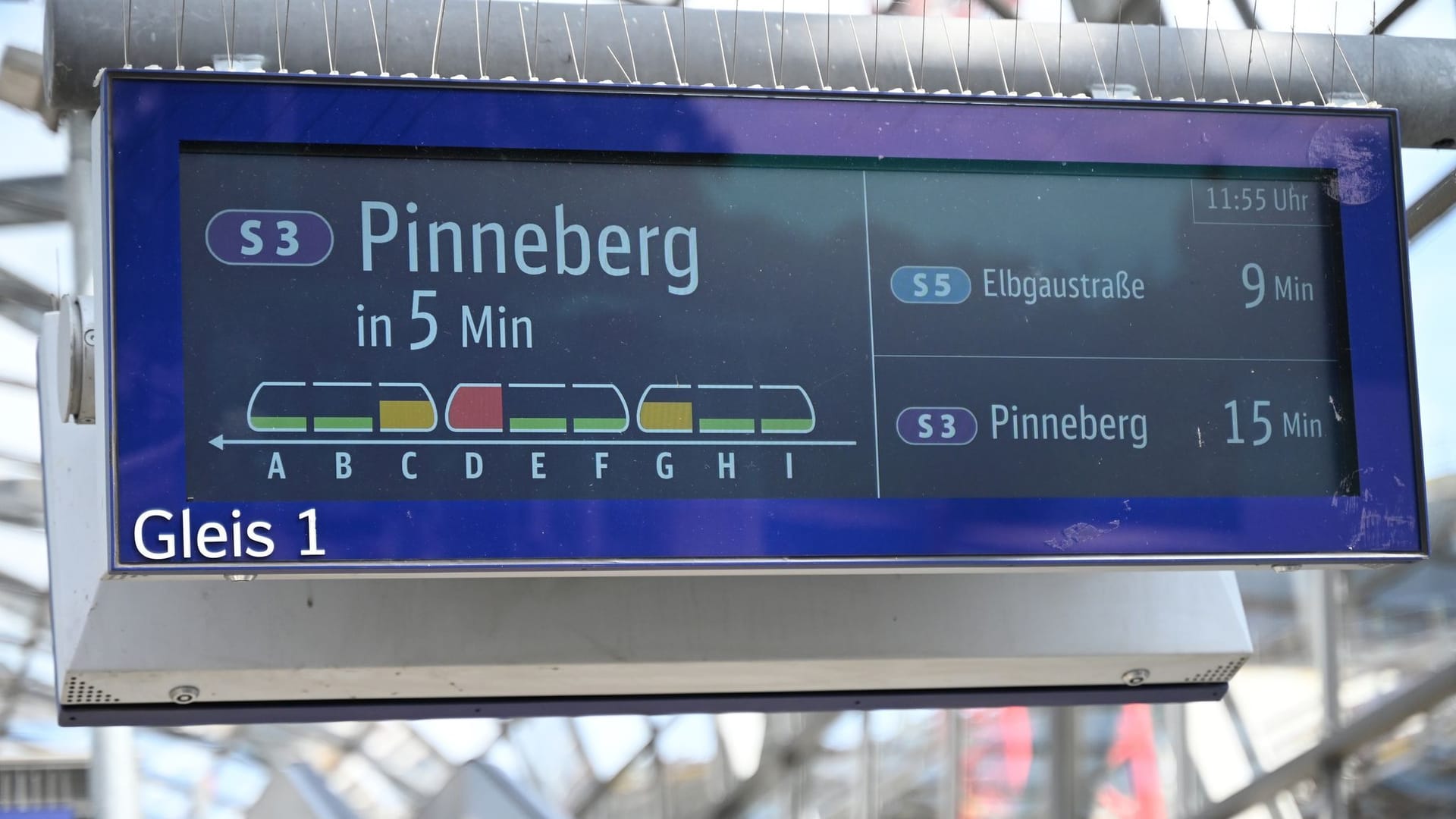 Auslastungsanzeige in Hamburg Auslastungsanzeige in Hamburg