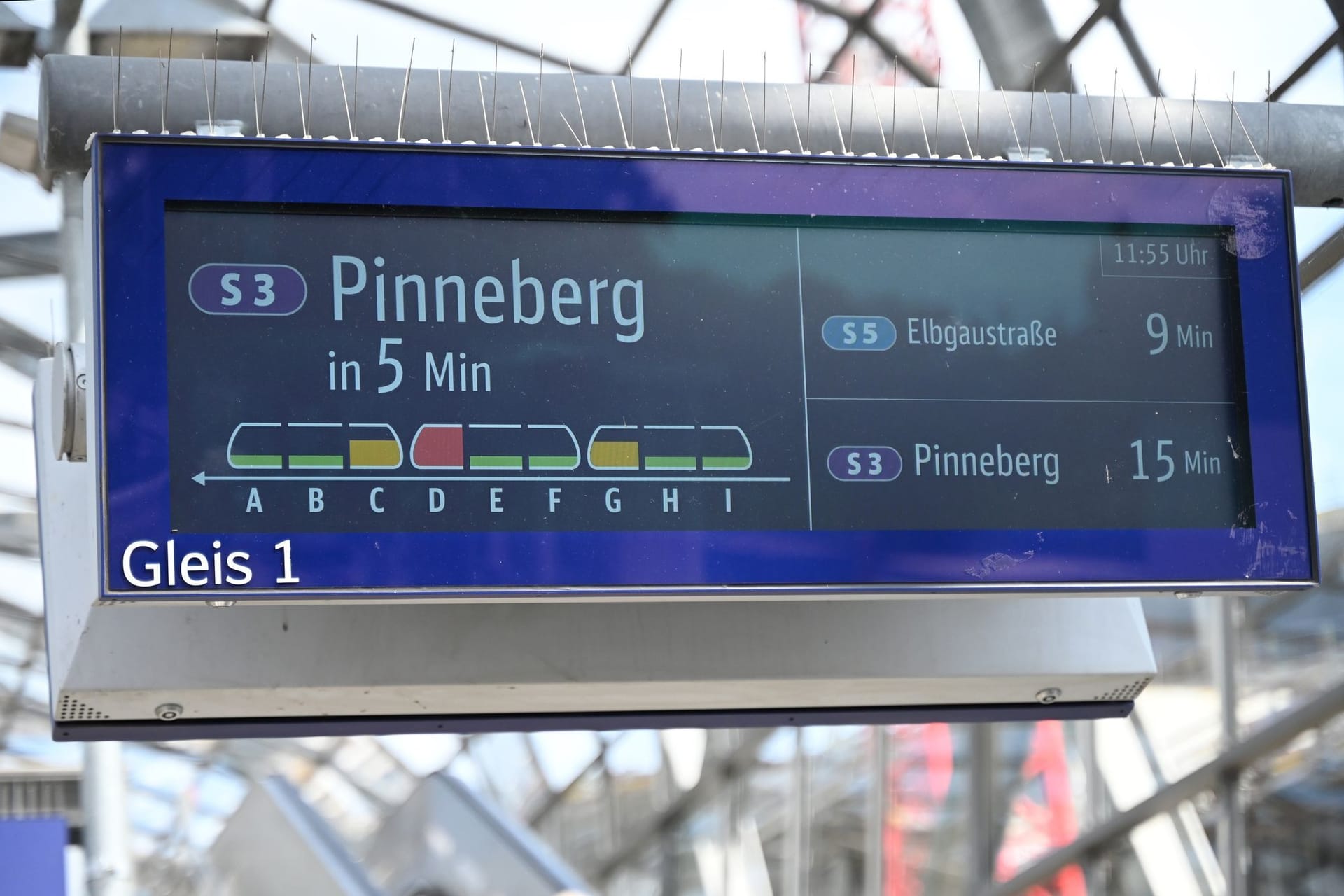 Auslastungsanzeige in Hamburg