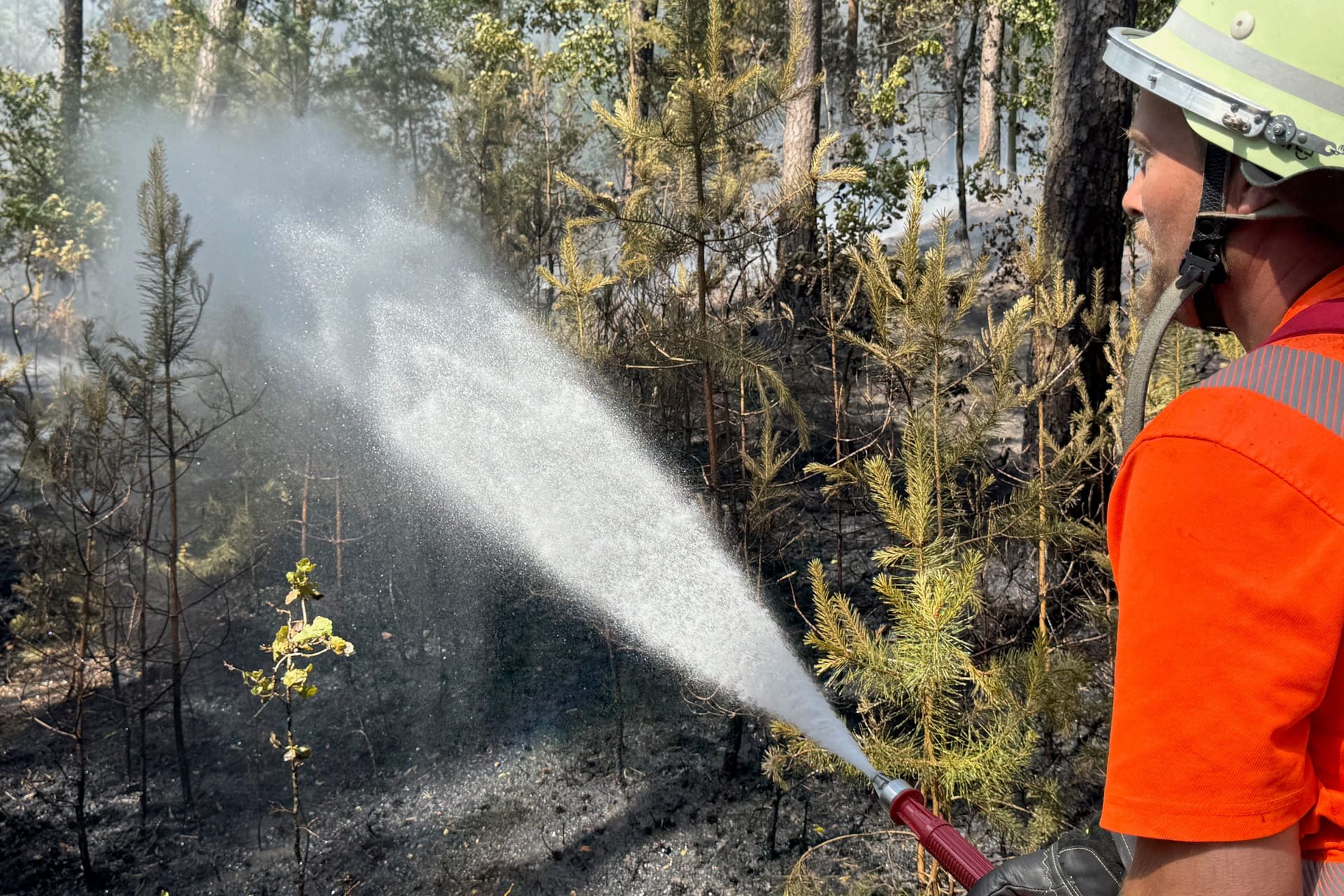 Waldbrand bei Wendelstein: Die Gefahr ist noch nicht vollständig gebannt.