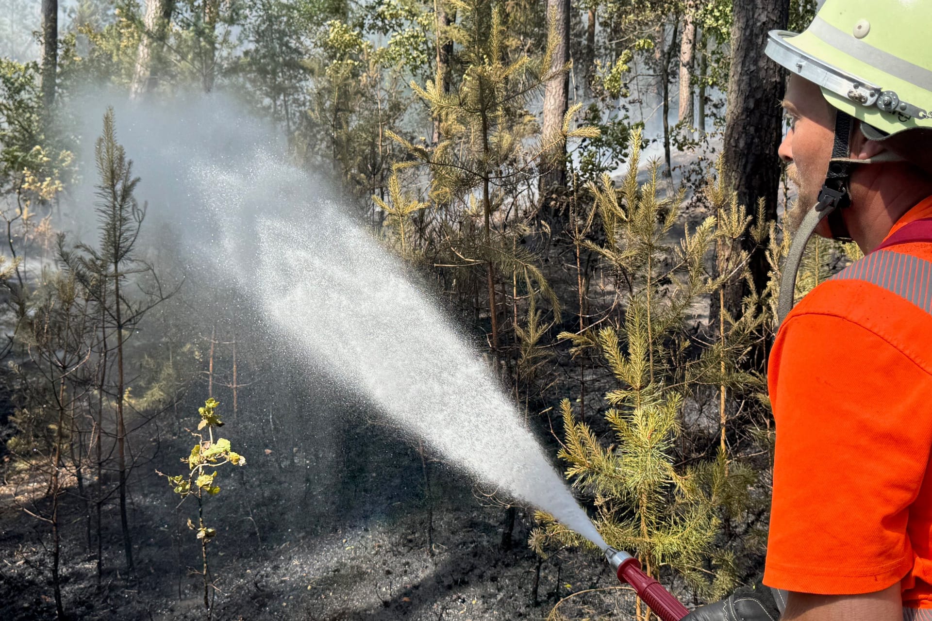 Waldbrand bei Wendelstein: Die Gefahr ist noch nicht vollständig gebannt.