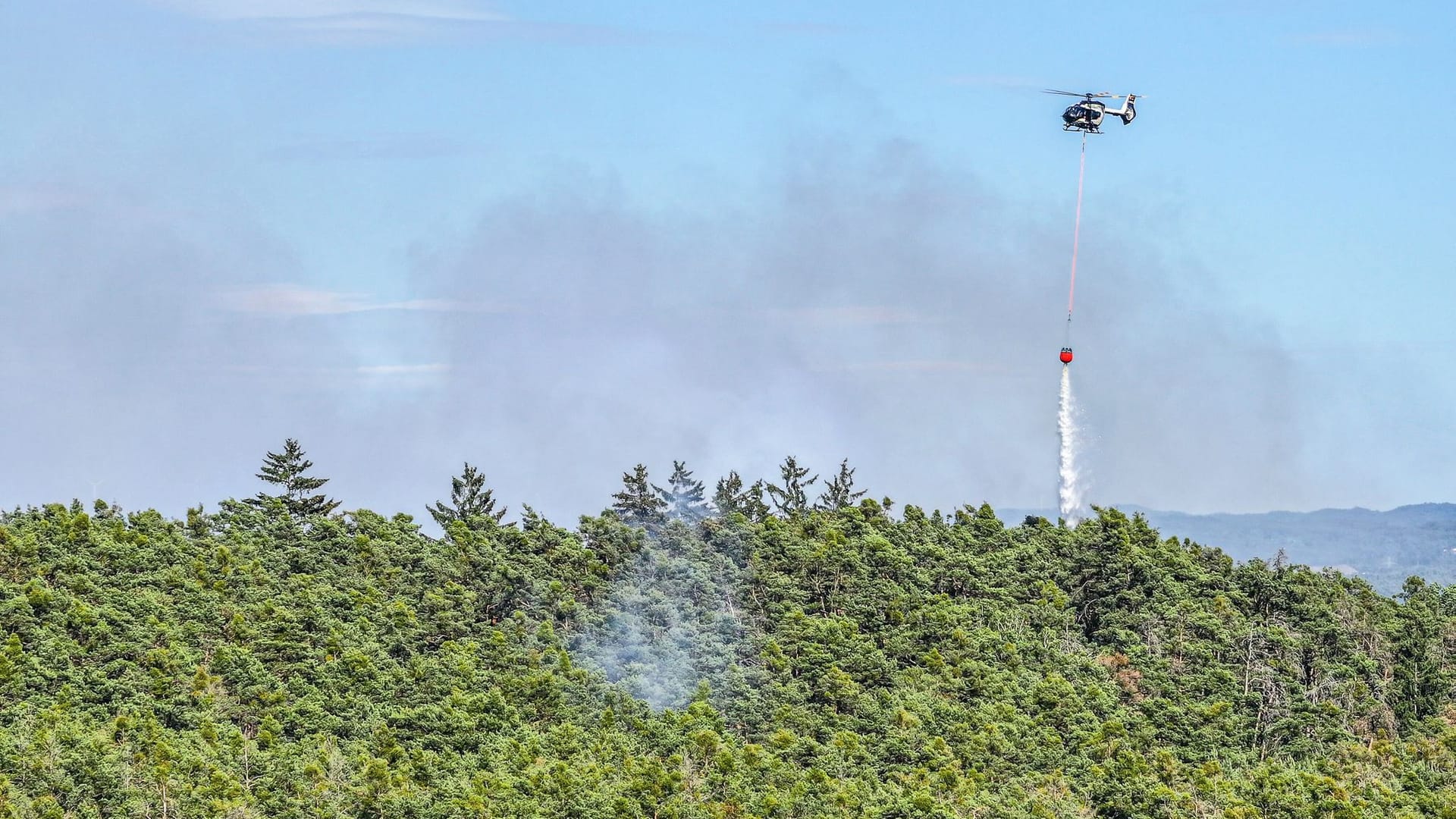 Waldbrand bei Wendelstein Waldbrand bei Wendelstein