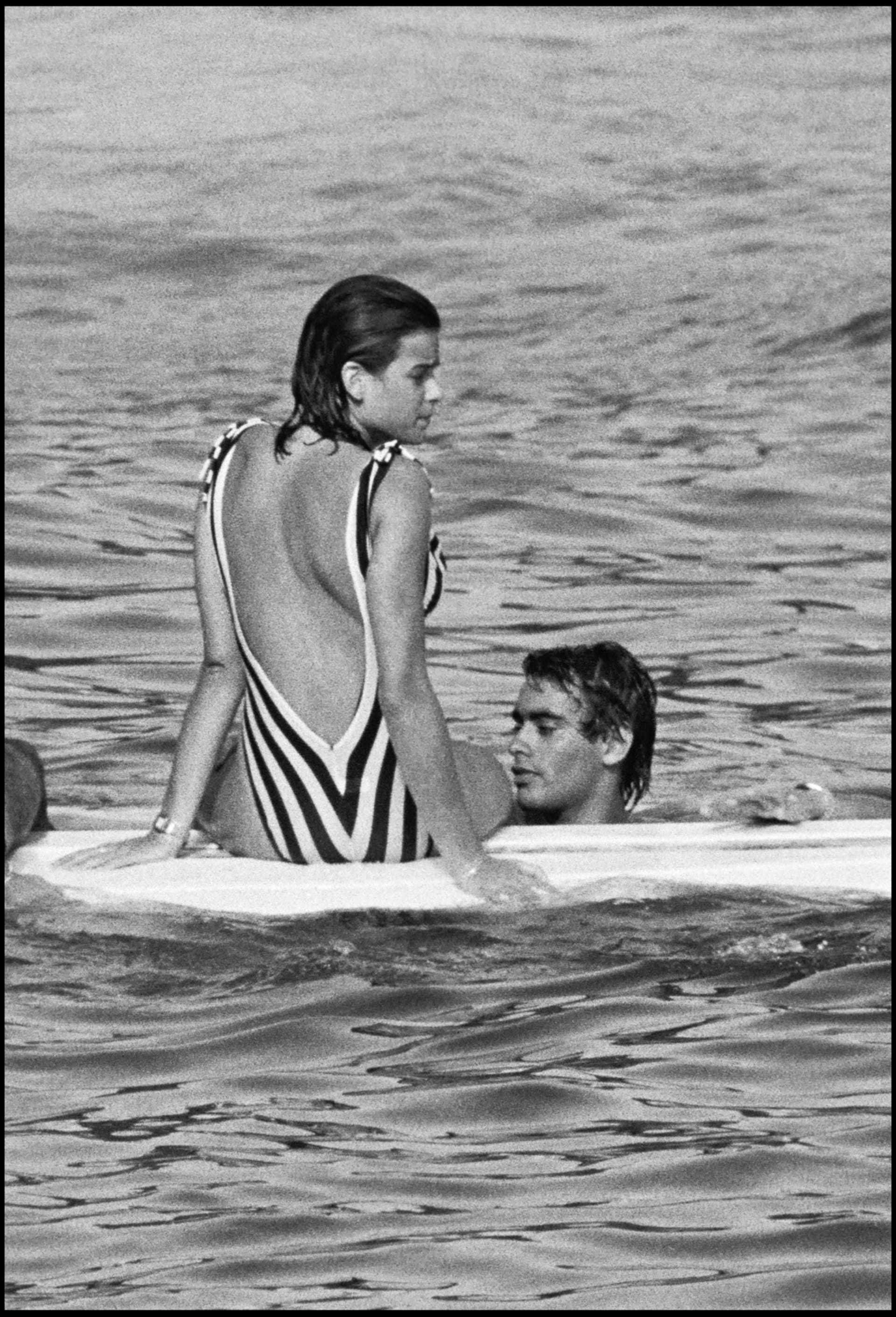 Stéphanie von Monaco und Anthony Delon 1984 in Saint Tropez