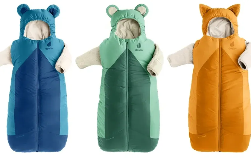 Die betroffenen Produkte: Kleinkinder können in den Deuter-Schlafsack hineinrutschen.