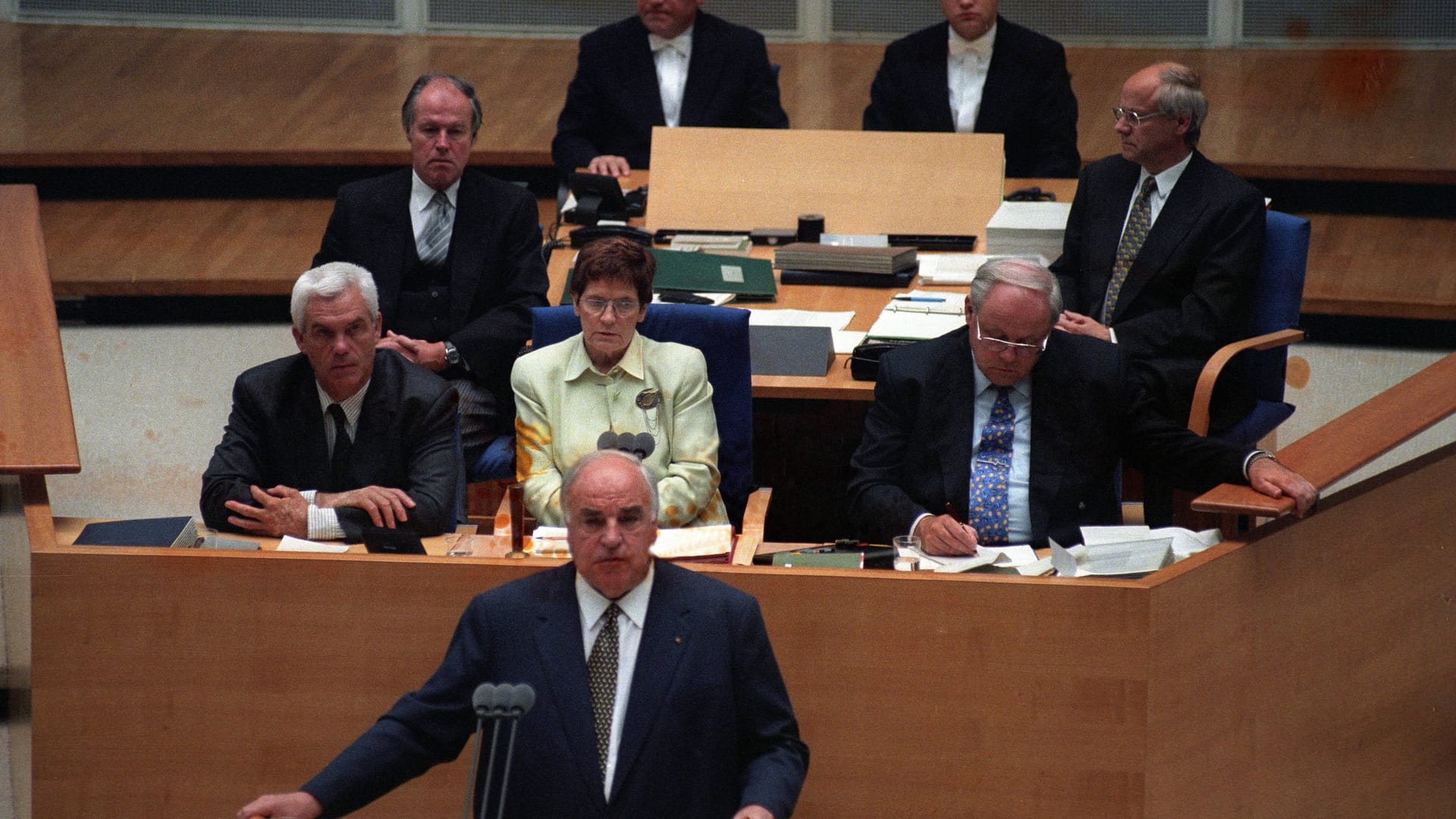 Rita Süßmuth (CDU) im Bundestag in Bonn: Sie war von 1988 bis 1998 Bundestagspräsidentin.