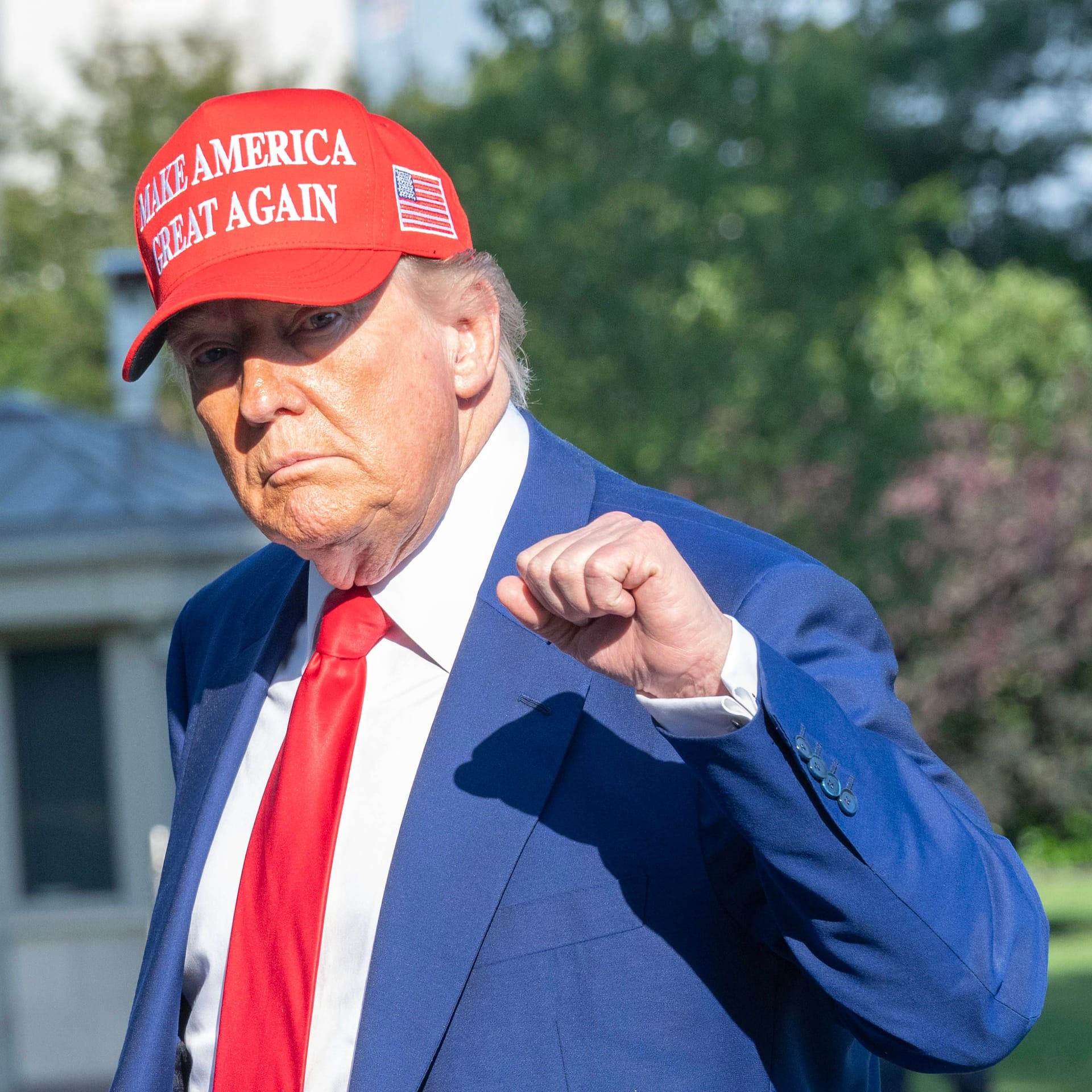 US-Präsident Donald Trump am Weißen Haus in Washington: Friedensbringer oder Chaosstifter im Nahen Osten? (Archivbild)