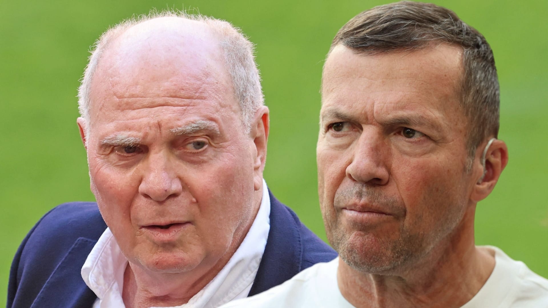 Bayern-Ehrenpräsident Uli Hoeneß (li.) und Rekordnationalspieler Lothar Matthäus (Fotomontage): Die beiden Persönlichkeiten geraten immer wieder aneinander. Bayern-Ehrenpräsident Uli Hoeneß (li.) und Rekordnationalspieler Lothar Matthäus (Fotomontage): Die beiden Persönlichkeiten geraten immer wieder aneinander.