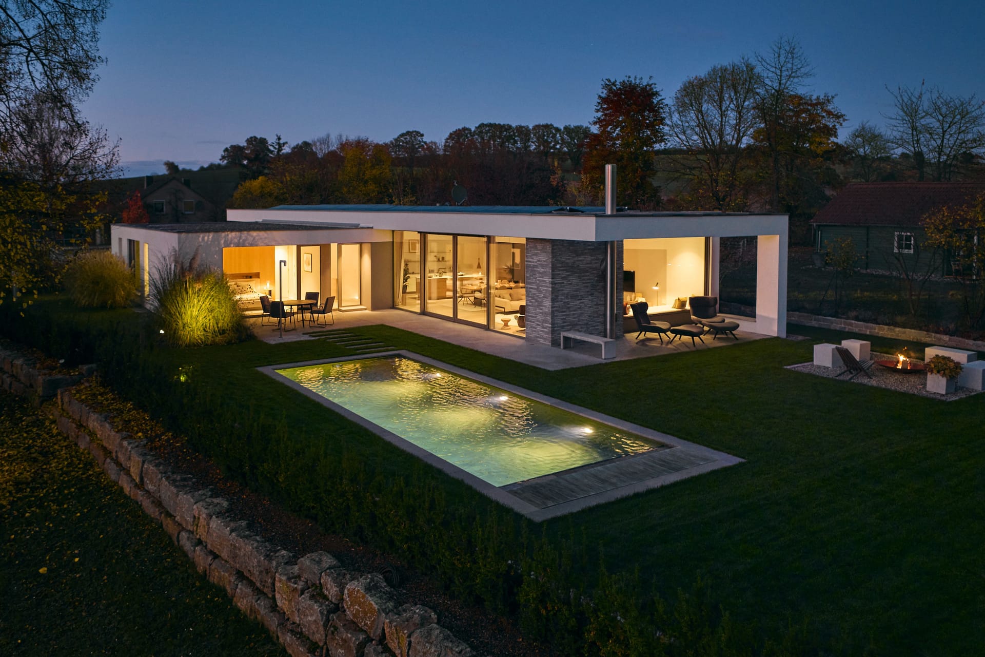 Luxus-Haus in Bayern: Dieses Haus hat ein Lotto-Spieler aus dem Bremer Umland gewonnen.