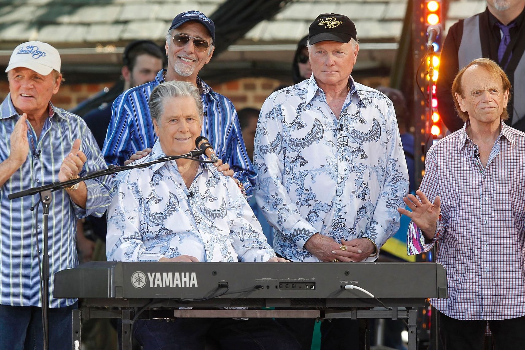 Die letzte Besetzung der Beach Boys (v.l.n.r.): Bruce Johnston, David Marks, Brian Wilson, Mike Love und Al Jardine.