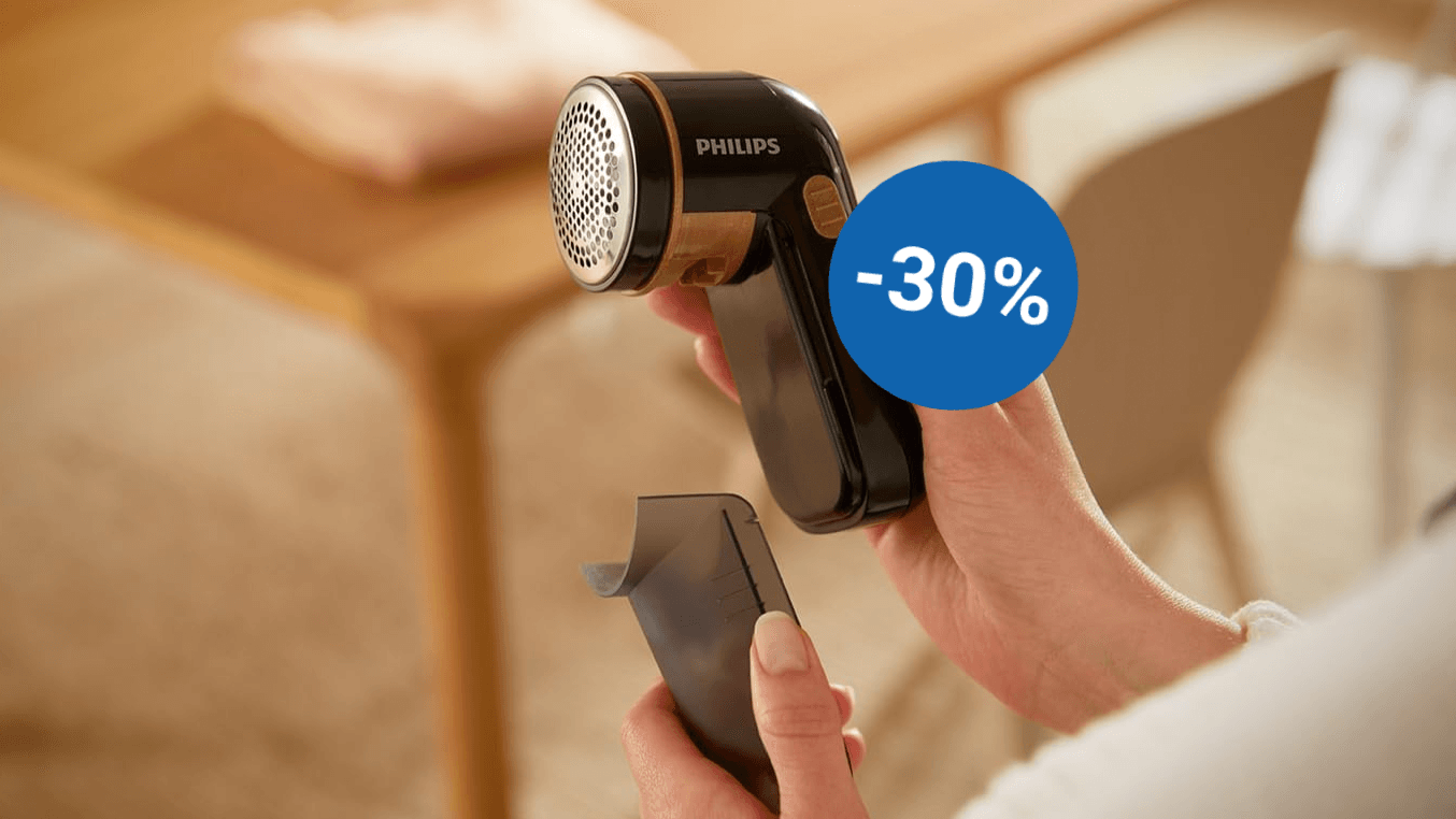 Der Fusselentferner von Philips kostet aktuell bei Amazon weniger als zehn Euro.