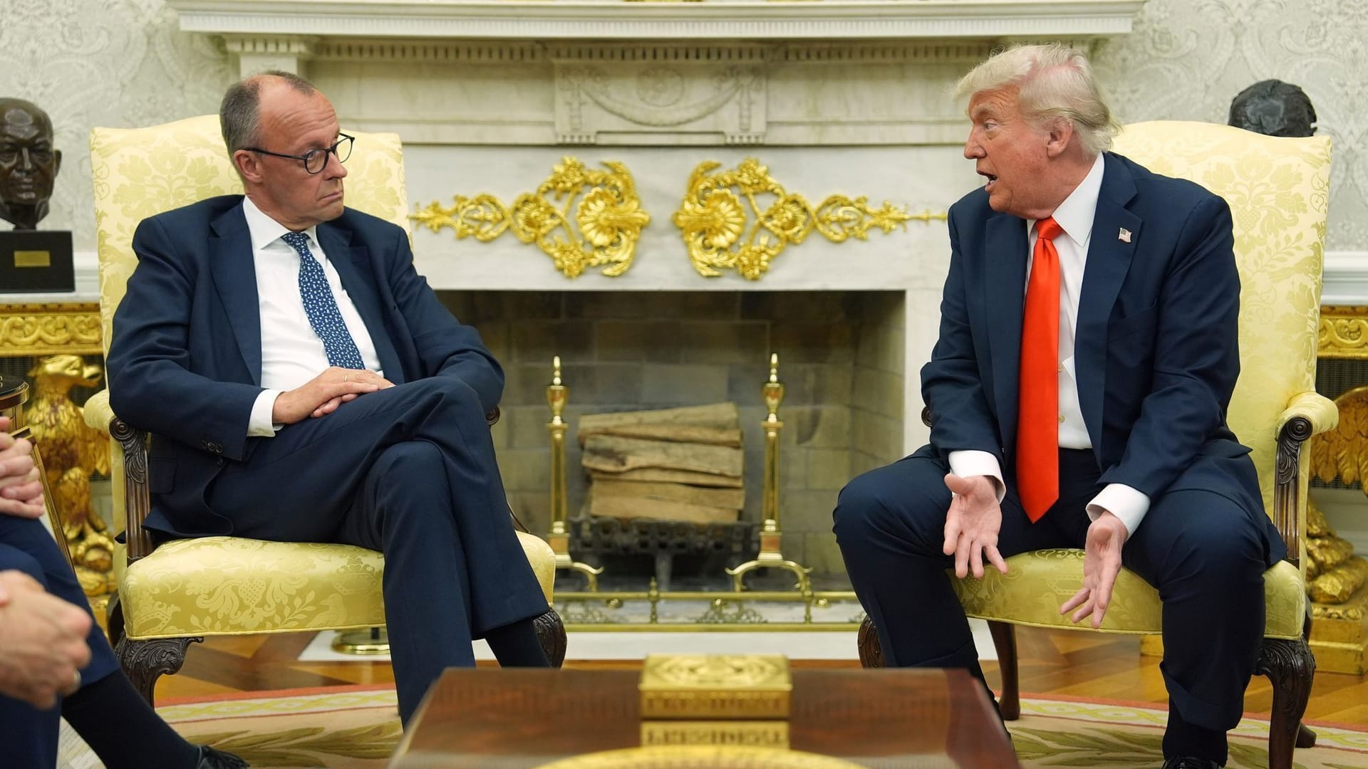 Friedrich Merz sei "schwierig", aber auch ein "guter Mann", sagte Donald Trump über den Kanzler.