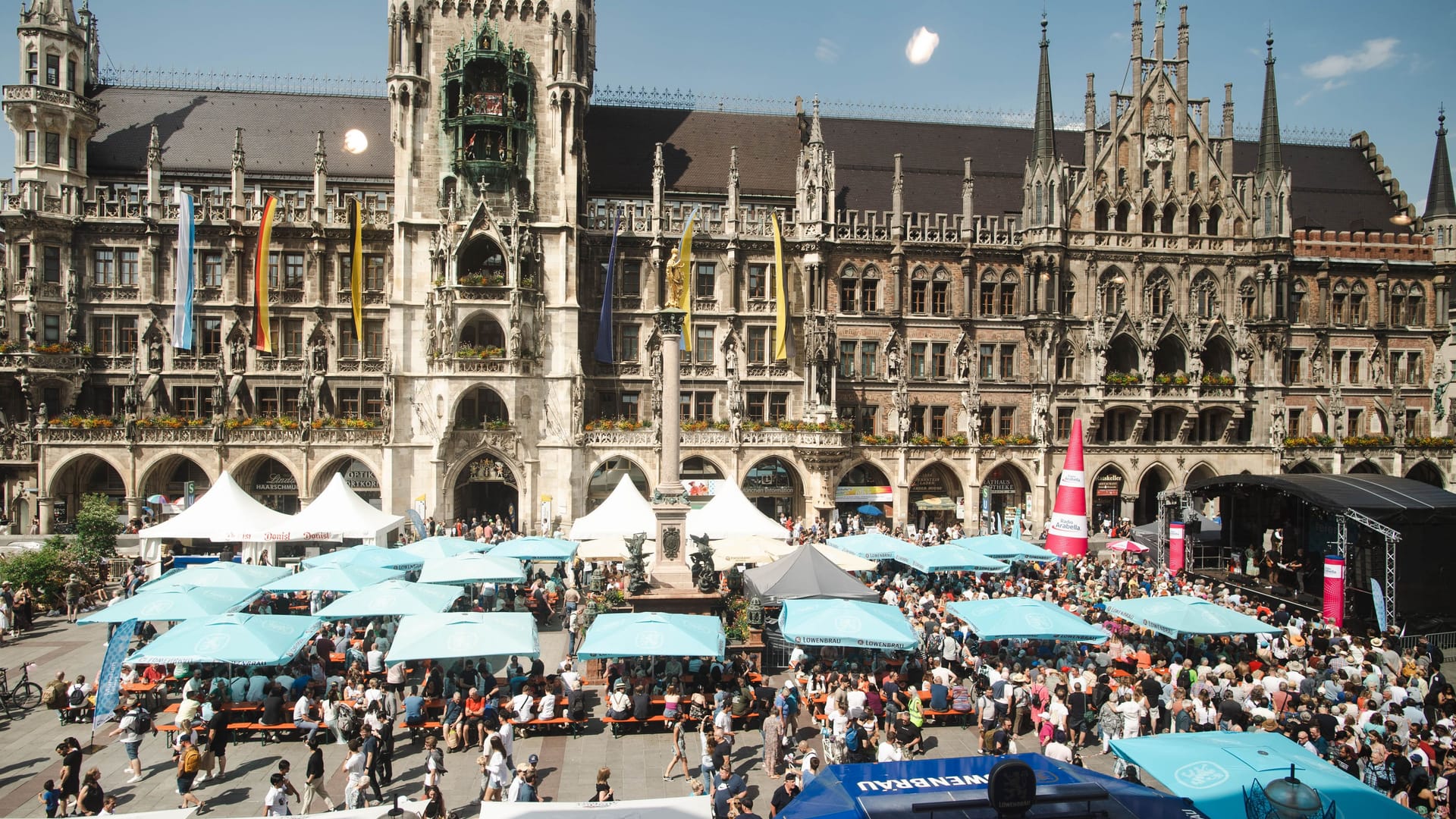 Münchner Stadtgeburtstag Marienplatz © München Tourismus Andreas Gebert