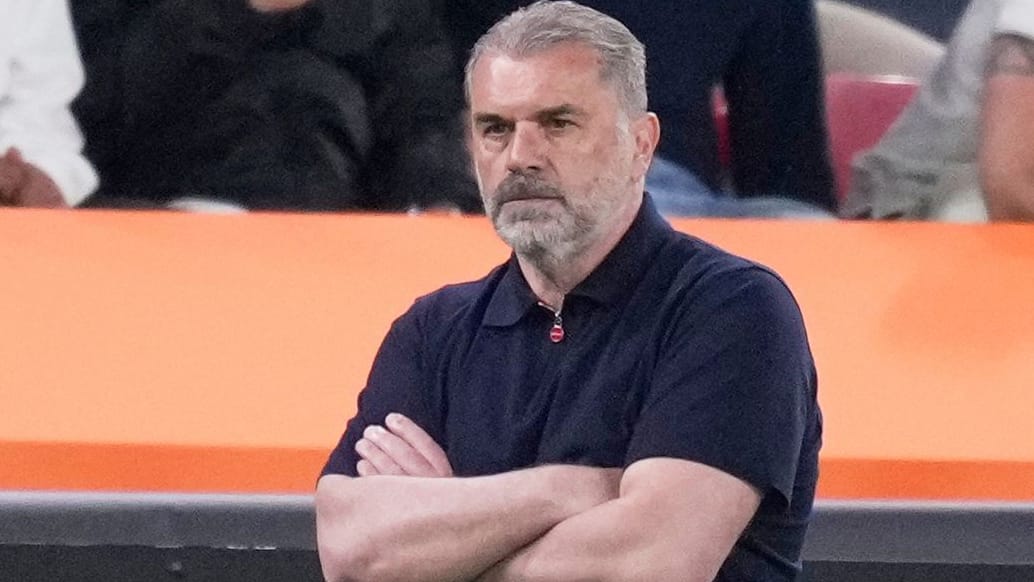 Tottenham-Trainer Ange Postecoglou an der Seitenlinie im Europa-League-Finale. Nun ist er seinen Job los.