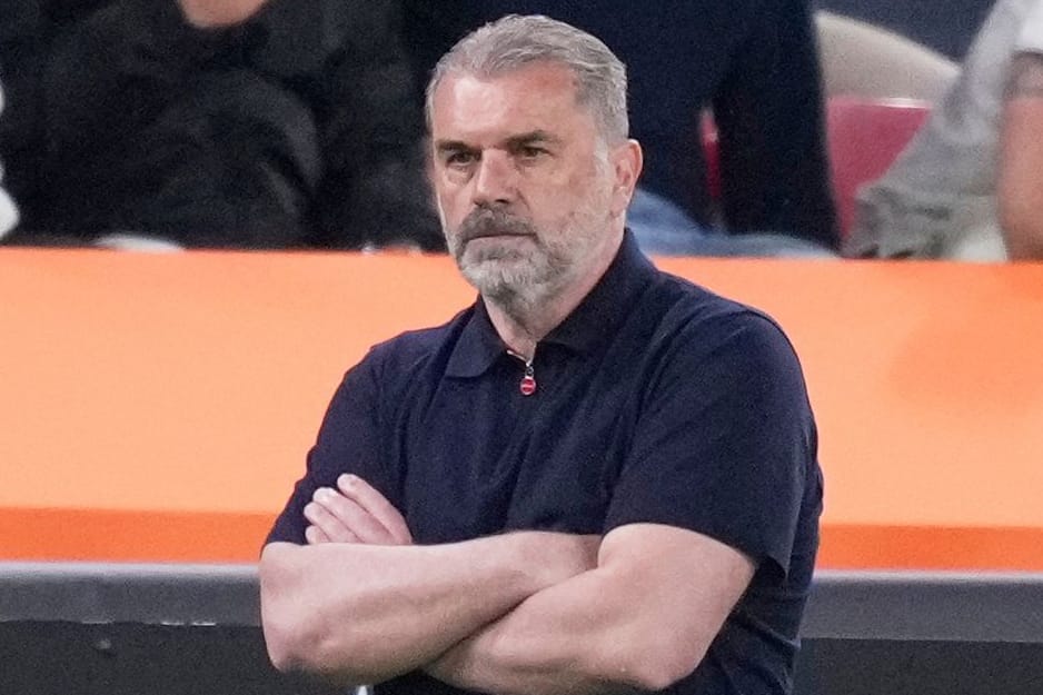Tottenham-Trainer Ange Postecoglou an der Seitenlinie im Europa-League-Finale. Nun ist er seinen Job los.
