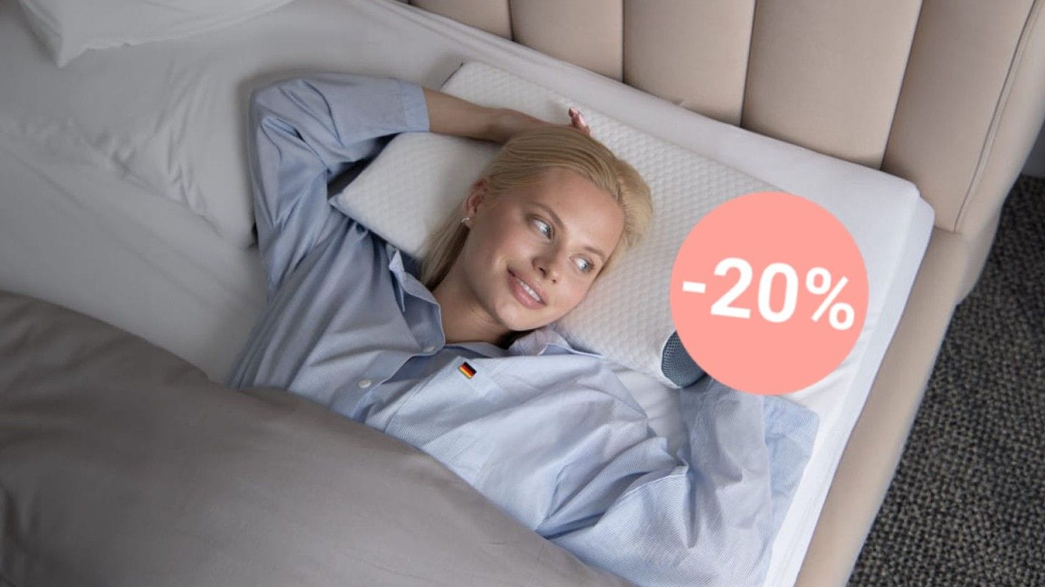 Ergonomische Kissen sollen den Schlaf fördern. Bei Amazon ist derzeit ein Modell mit 20 Prozent Rabatt erhältlich.