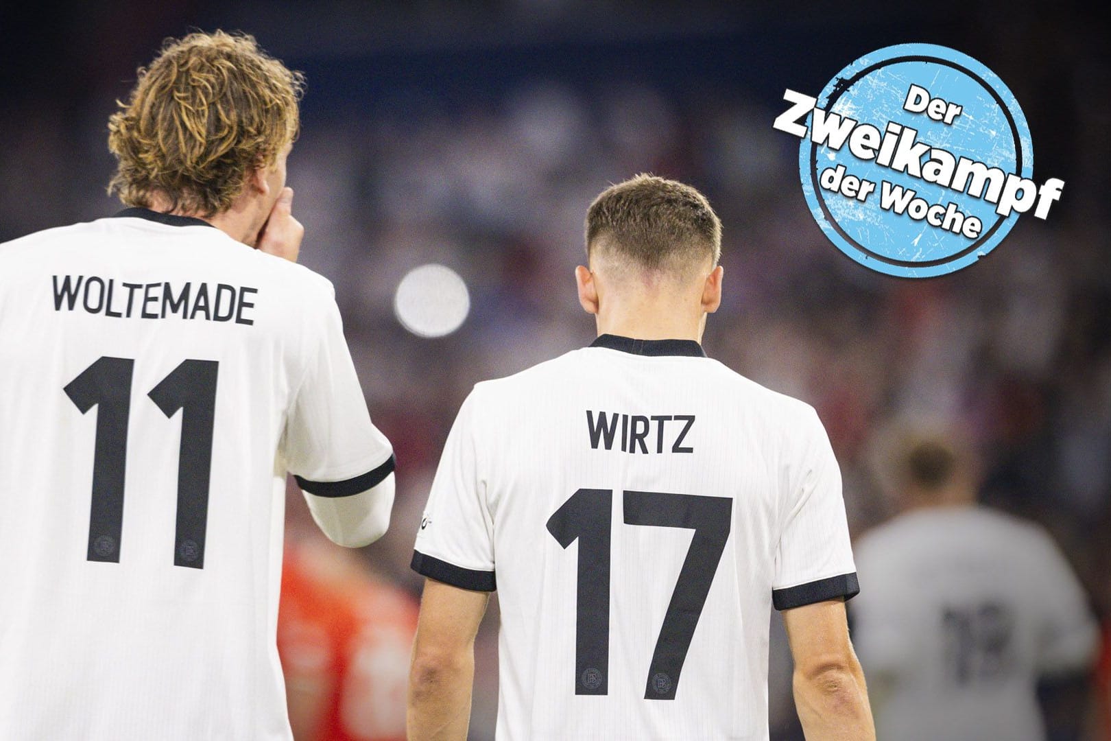 Nick Woltemade (l.) und Florian Wirtz gemeinsam bei der Nationalmannschaft: Die beiden sind die derzeit begehrtesten deutschen Spieler auf dem Transfermarkt. Nick Woltemade (l.) und Florian Wirtz gemeinsam bei der Nationalmannschaft: Die beiden sind die derzeit begehrtesten deutschen Spieler auf dem Transfermarkt.