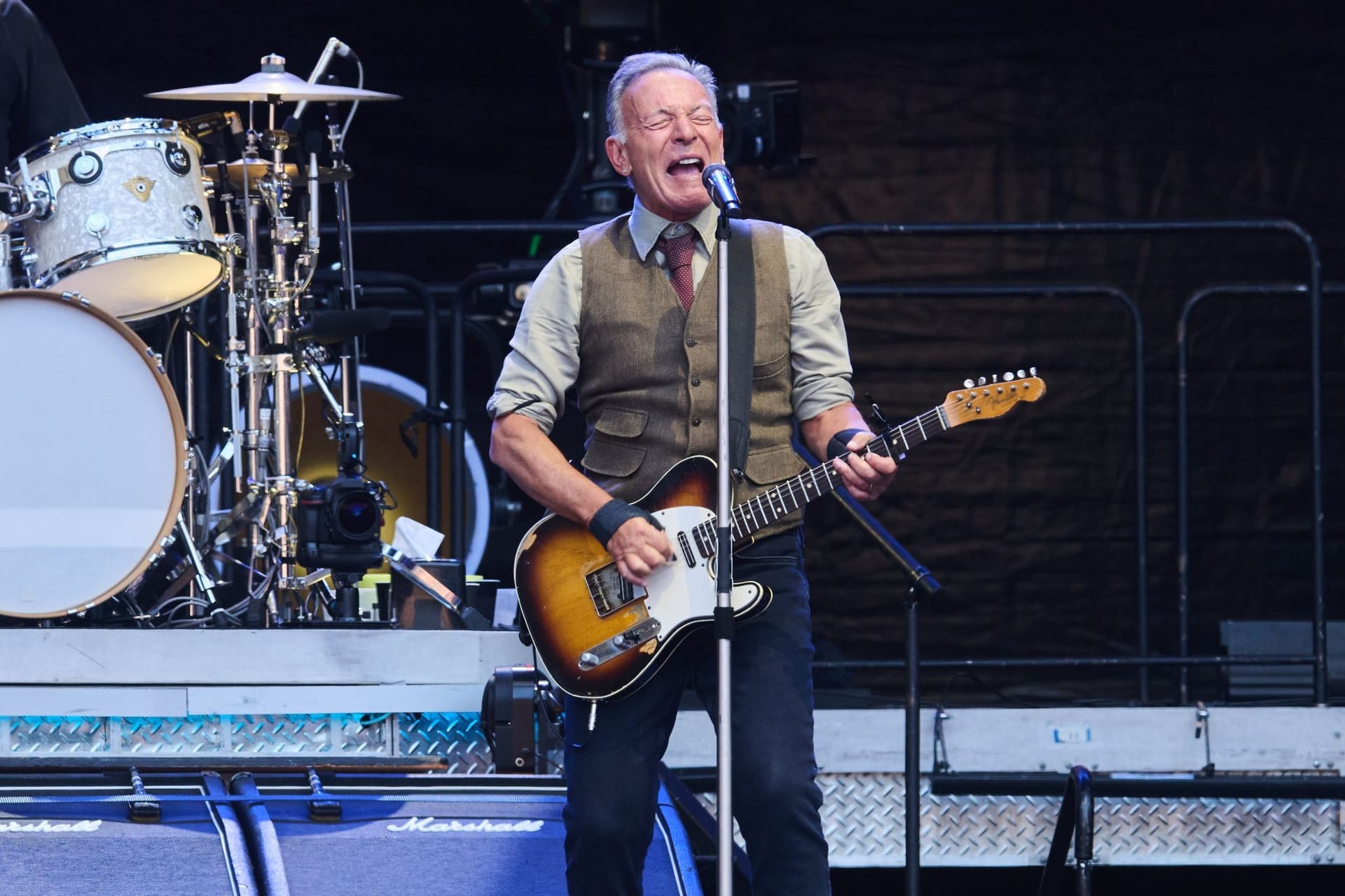 Bruce Springsteen and The E Street Band spielen im Olympiastadion zur Europatournee 2025.