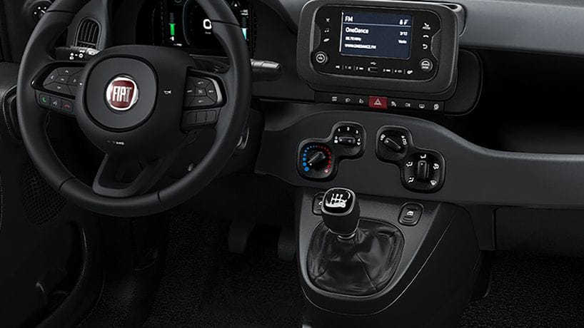 Das Interieur des Fiat Panda ist komfortabel, geräumig und praktisch, mit nützlichen Featuresausgestattet.