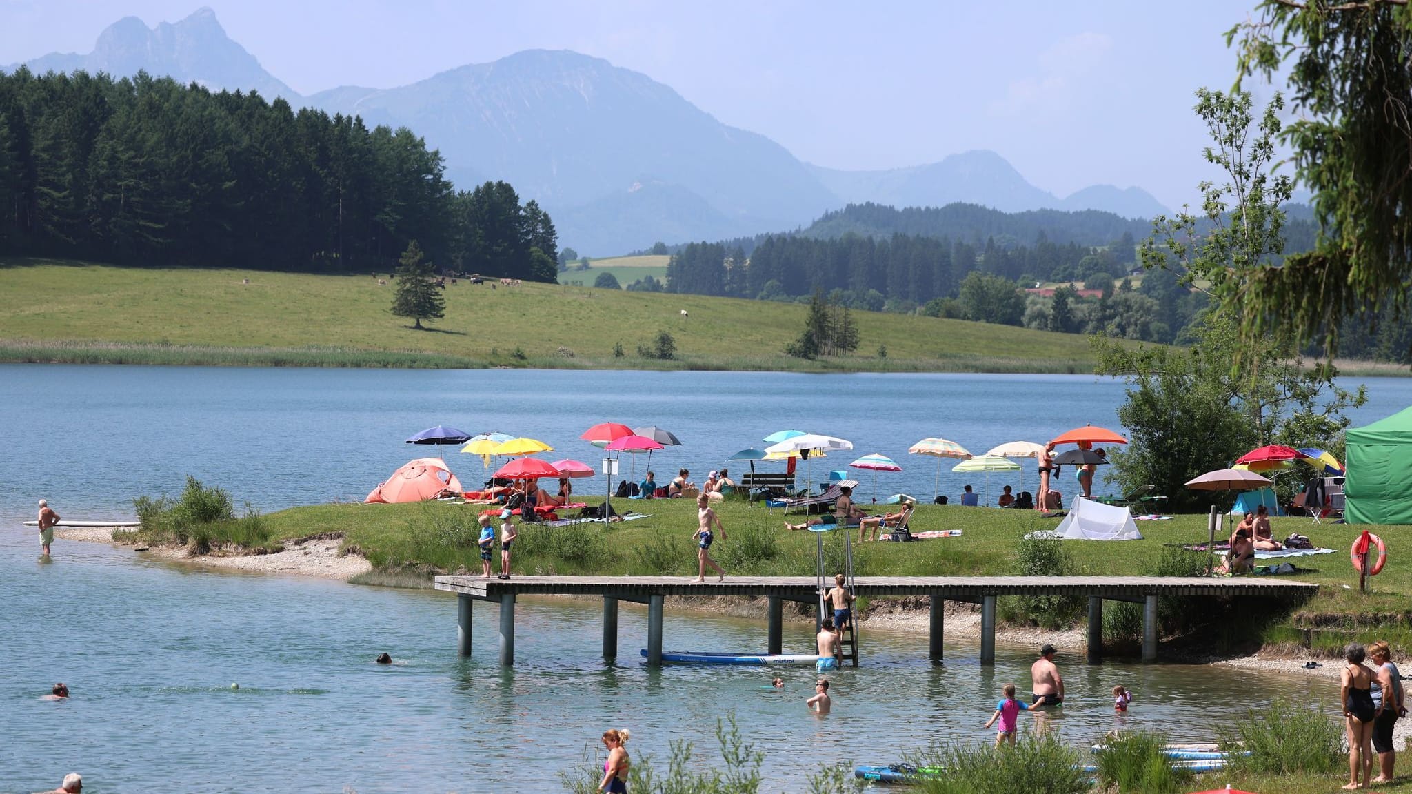 Sommerliches Wetter in Bayern