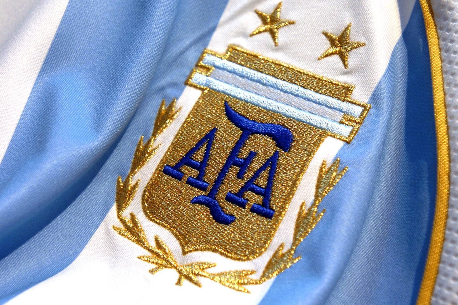 Das Logo des argentinischen Fußballverbands: Die südamerikane Fußballnation ist in Trauer.