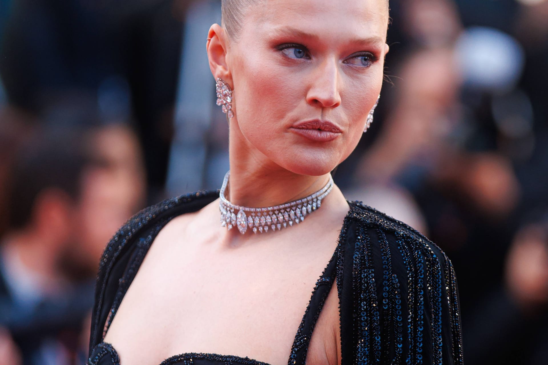 Supermodel Toni Garrn bei den Filmfestspielen in Cannes im Mai (Archivfoto): Nun sagte sie vor dem Berliner Amtsgericht aus.