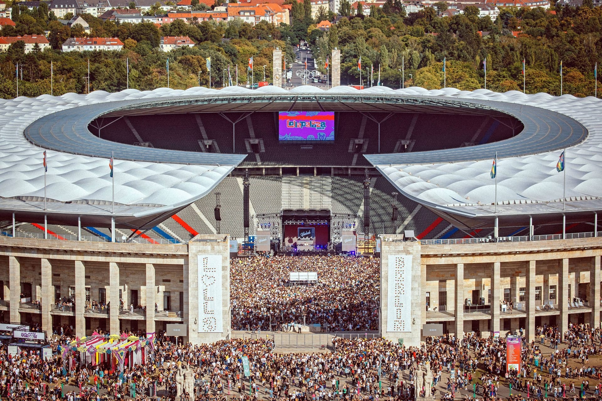 Lollapalooza-Festival in 2018 (Archivbild): Seit diesem Jahr findet das Event am Olympiastadion statt.