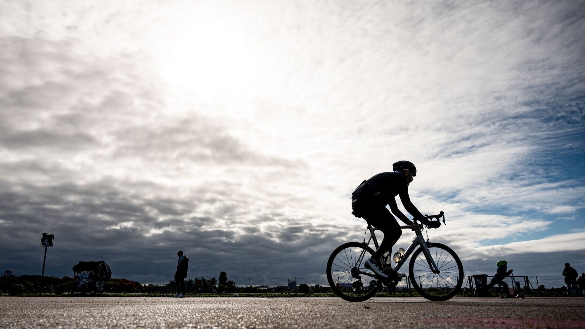 Rennradfahrer in Berlin