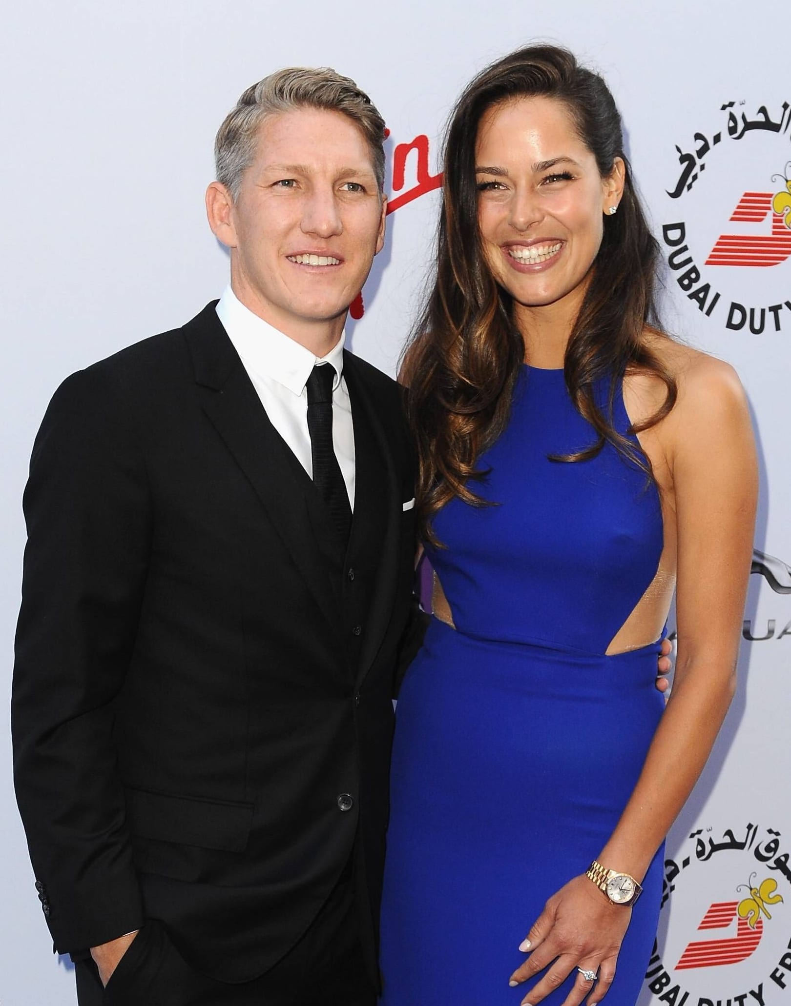 Bastian Schweinsteiger und Ana Ivanovic bei einer Wimbledon-Party 2015.