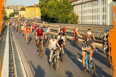 Fahrrad-Demo in Halle: Mit diesem Bild warb der ADFC für die Demonstration am Freitag.