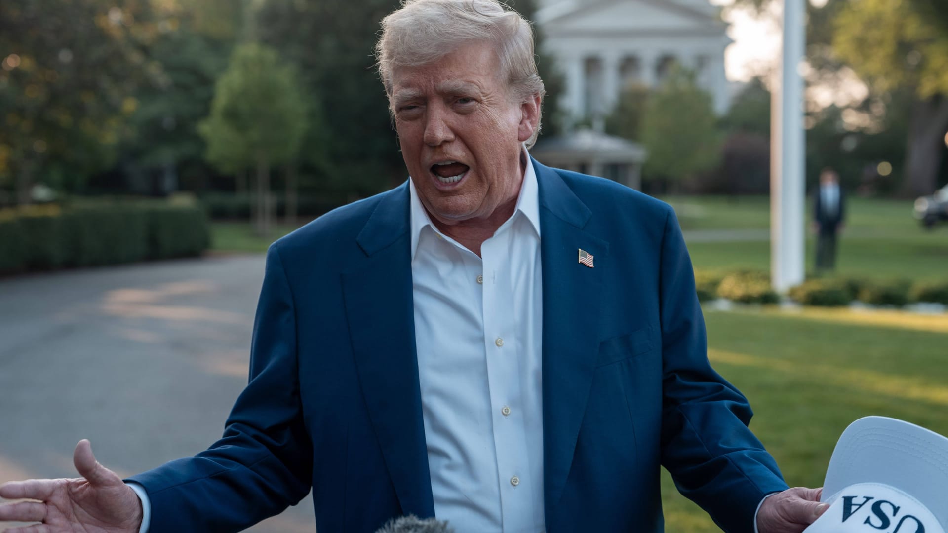 Trump wütet vor Journalisten.