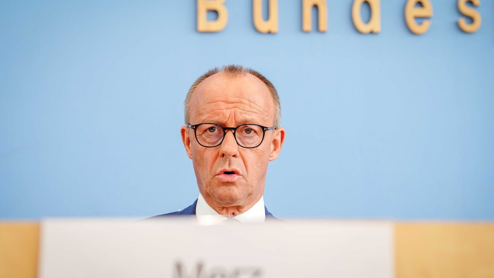 Merz-Pressekonferenz zu seinem Treffen mit Kanzler Scholz Merz-Pressekonferenz zu seinem Treffen mit Kanzler Scholz