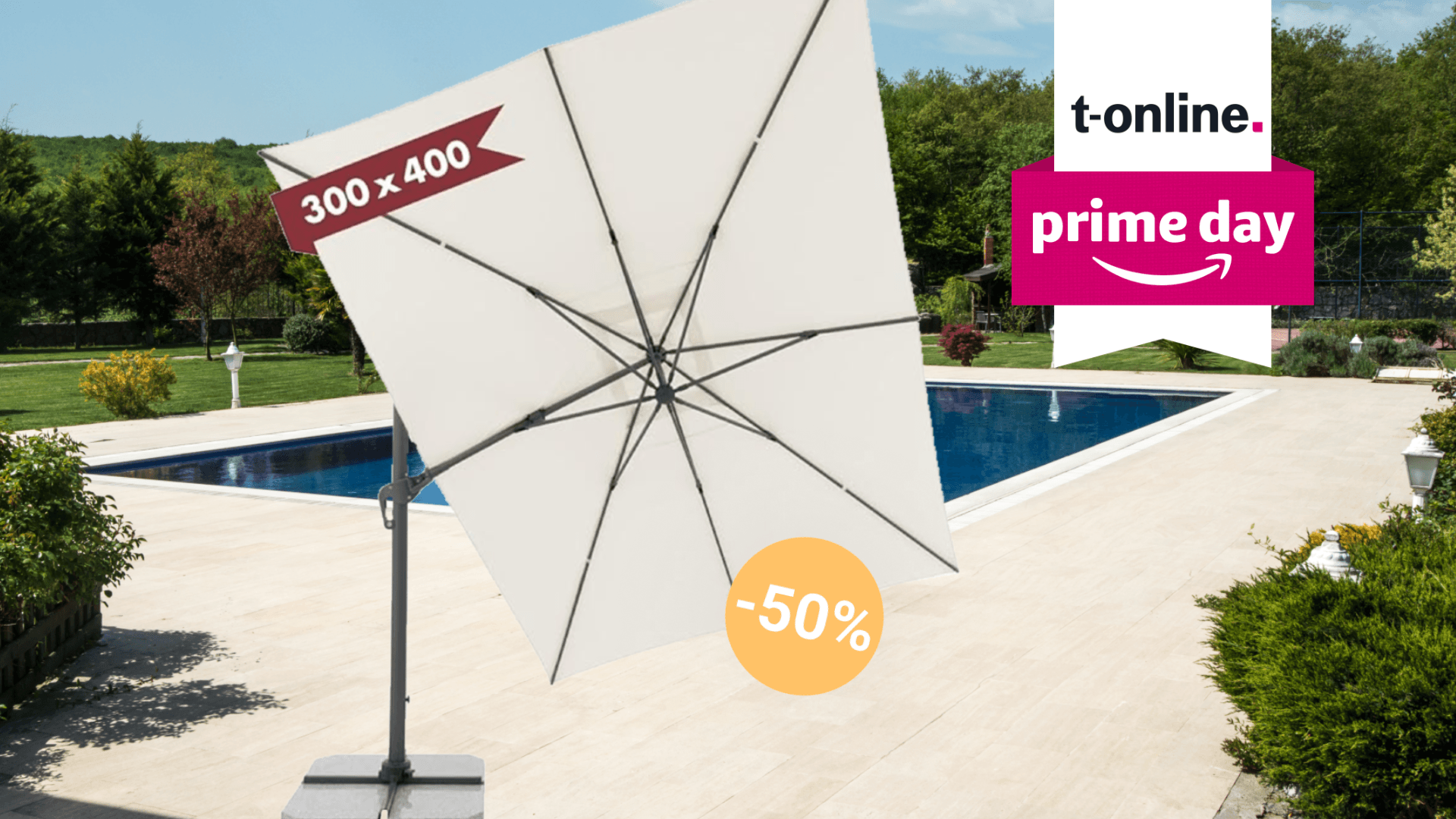 Sonnenschirm der Marke Doppler: Bei Amazon zum Tiefpreis sichern. Sonnenschirm der Marke Doppler: Bei Amazon zum Tiefpreis sichern.
