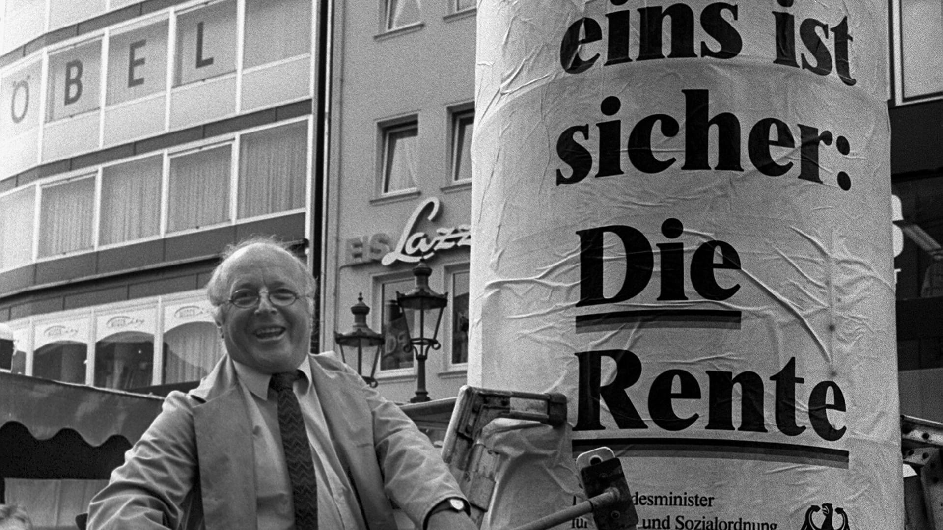 Schlimmste Politlüge in der Geschichte der Bundesrepublik: Der damalige Arbeitsminister Norbert Blüm erklärt die Rente auf ewig für sicher.
