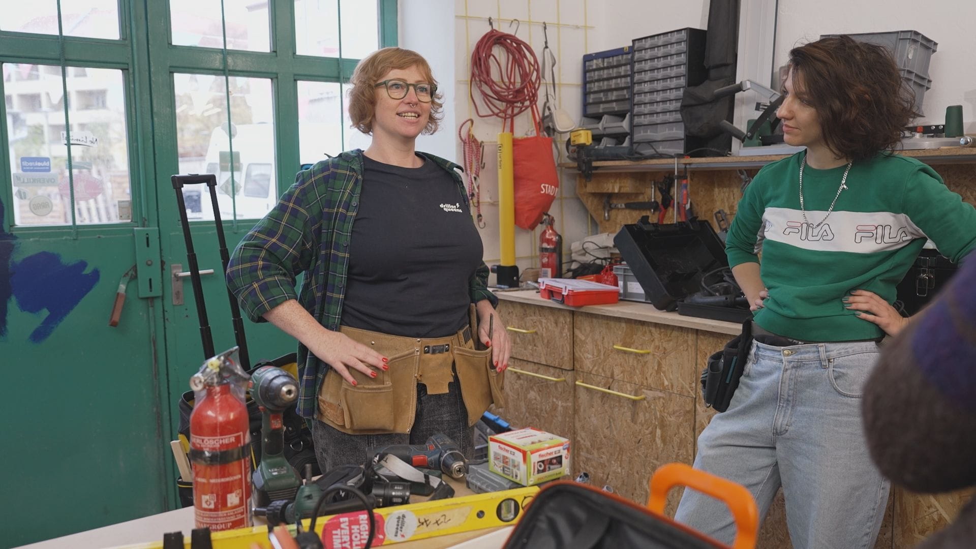 Charly Machin von den "Driller Queens": Zusammen mit ihrem Team will sie einen sicheren Raum für Kunden schaffen.