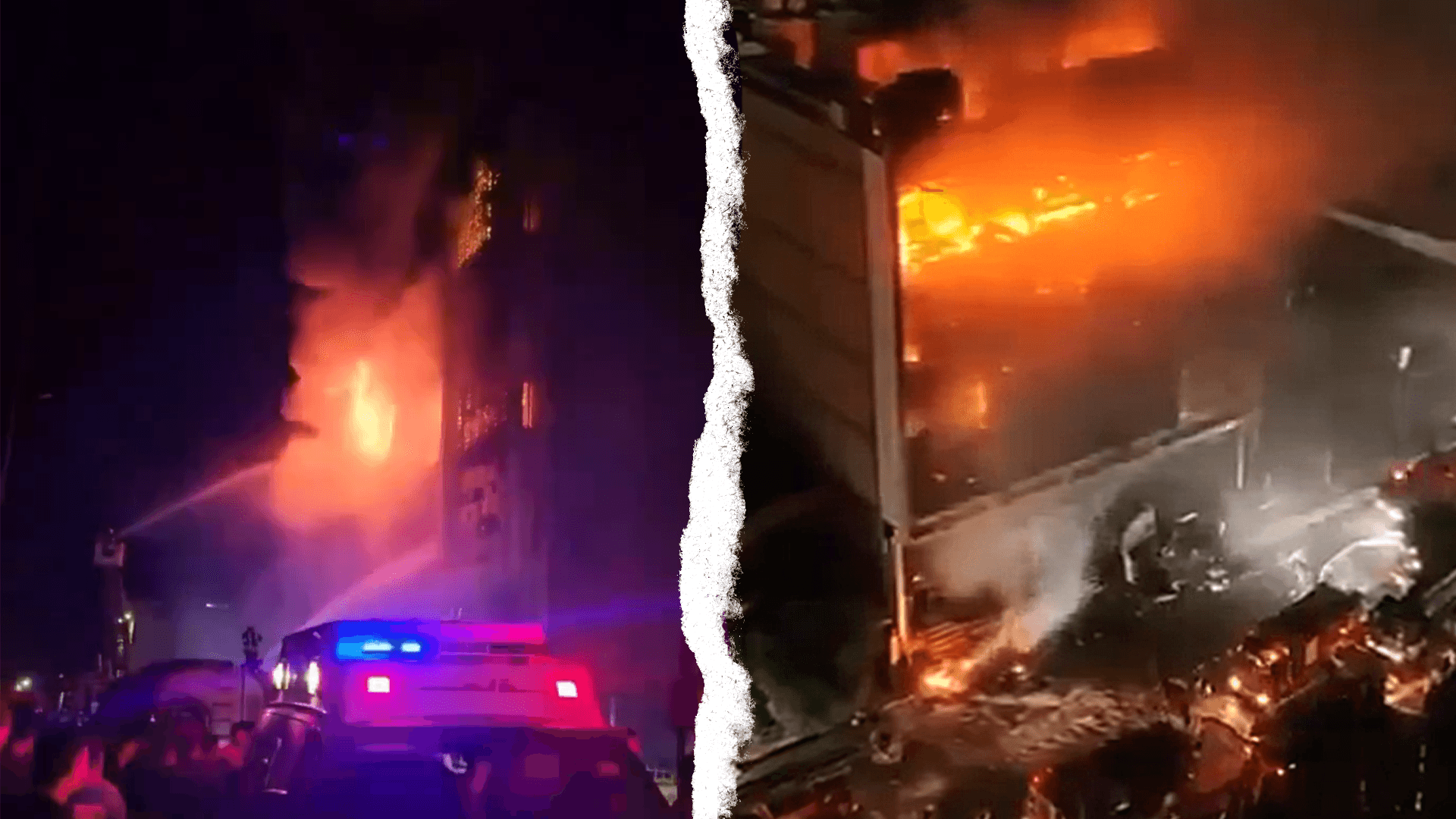 Großbrand in einem Einkaufszentrum in der ostirakischen Stadt al-Kut