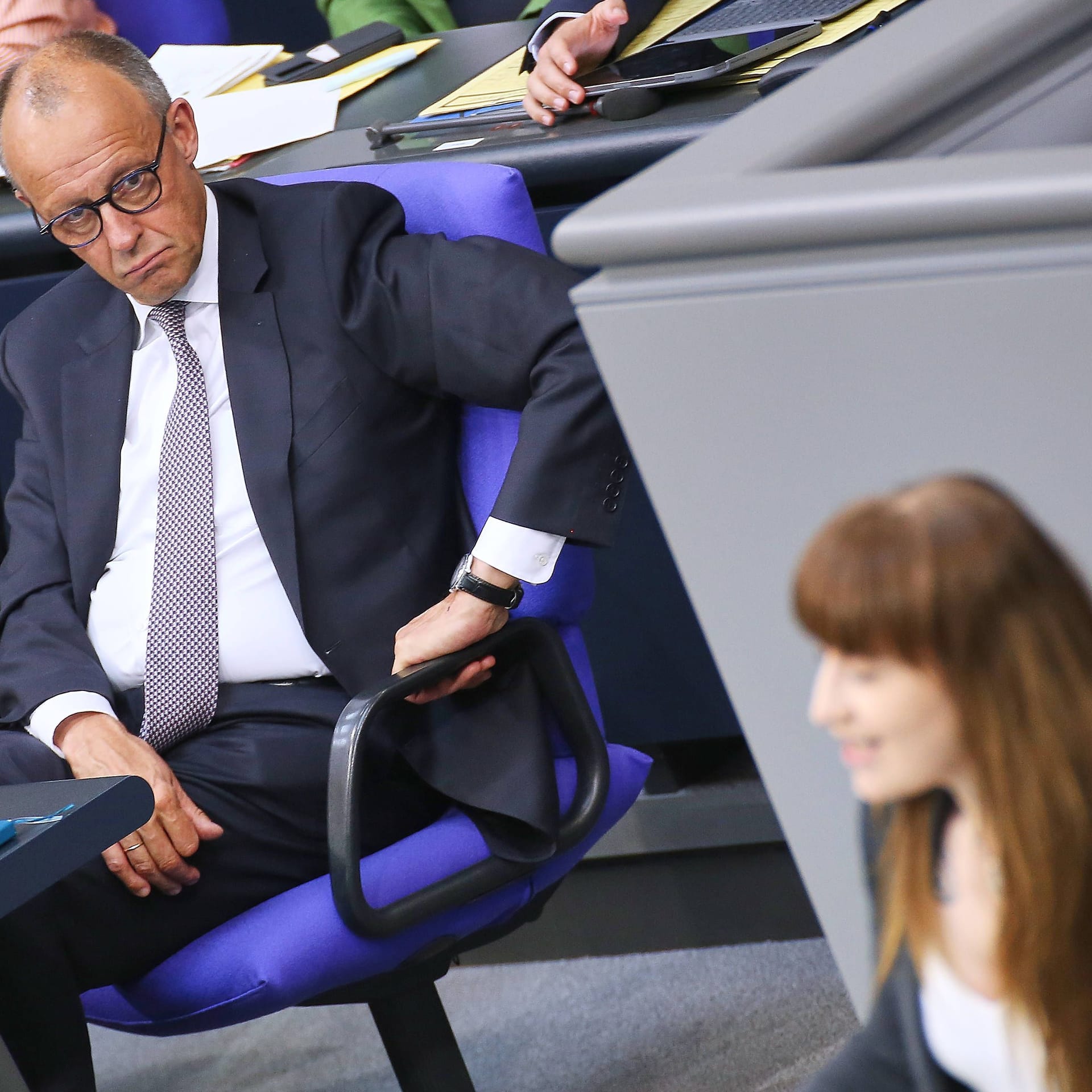 Bundeskanzler Friedrich Merz (CDU) und Heidi Reichinnek (Linke): Die CDU lehnt die Zusammenarbeit mit AfD und der Linken pauschal ab. Das muss aufhören.