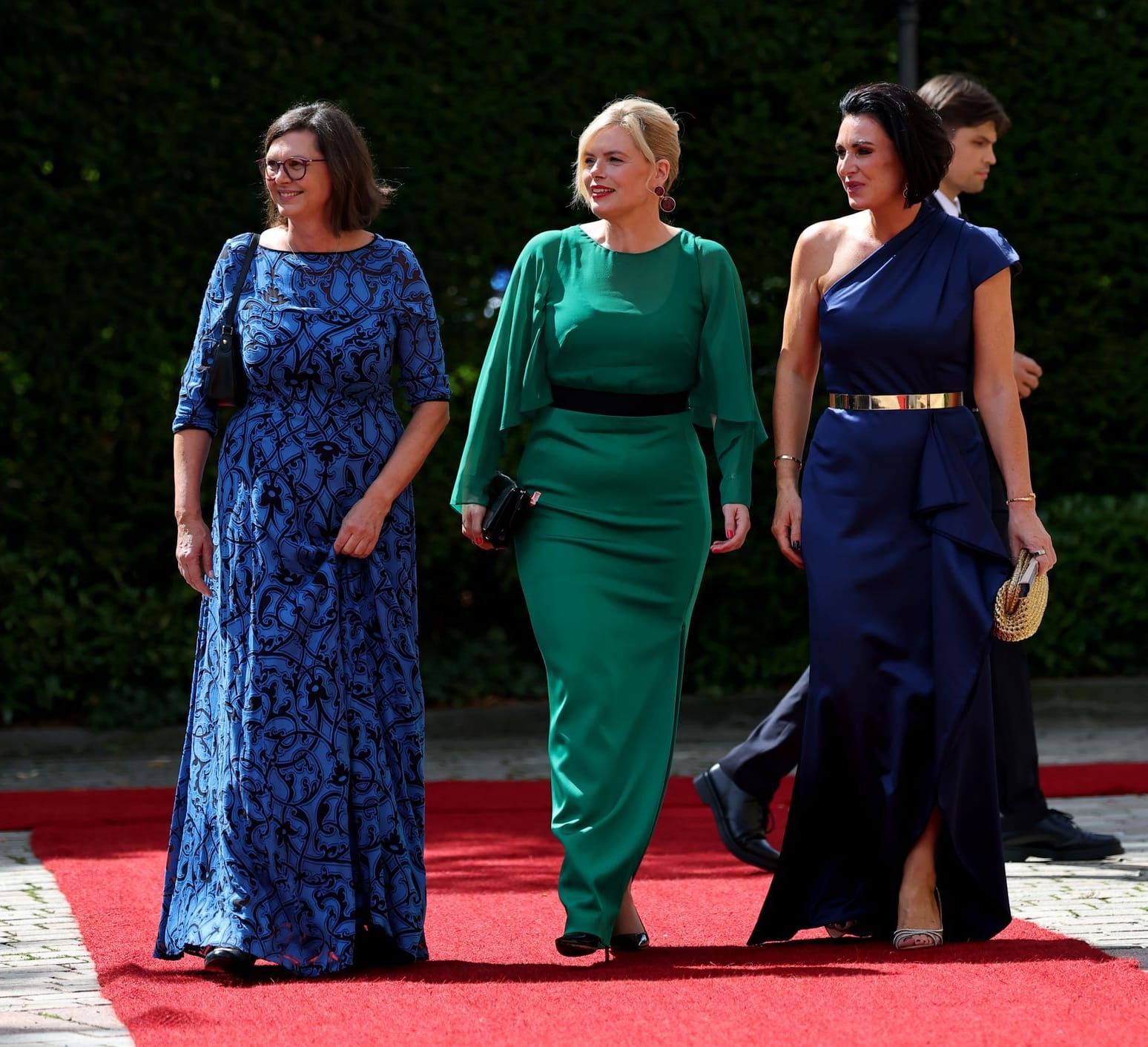 Ilse Aigner (l.), Julia Klöckner und Elisabeth Köstinger zeigten sich Seite an Seite.