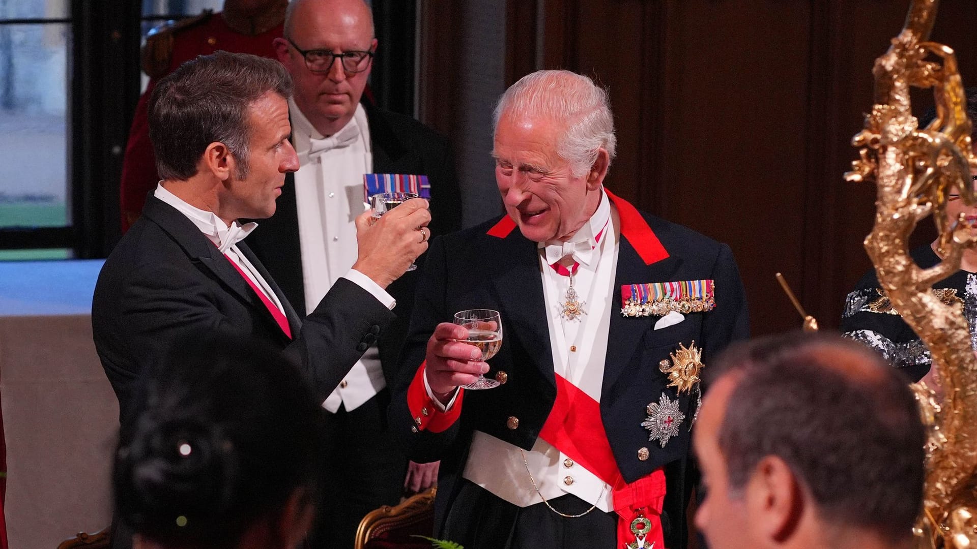 Frankreichs Präsident Macron in London