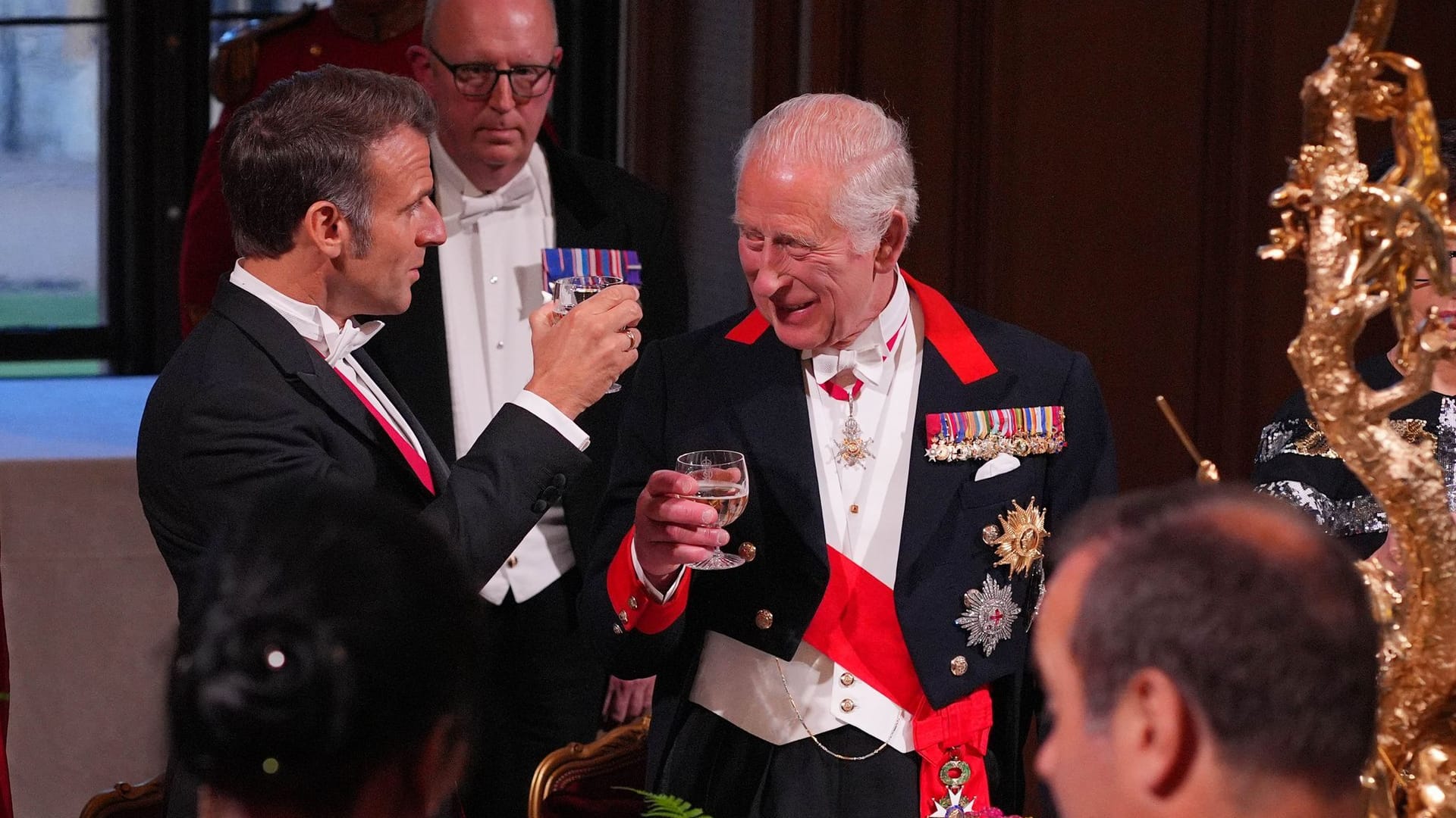 Frankreichs Präsident Macron in London